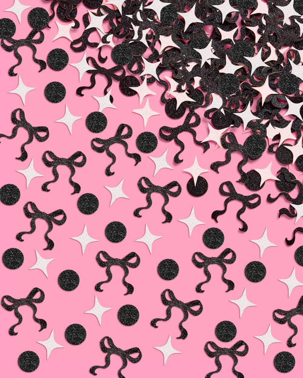 Little Black Bow Confetti - 200 pc iridescent foil confetti