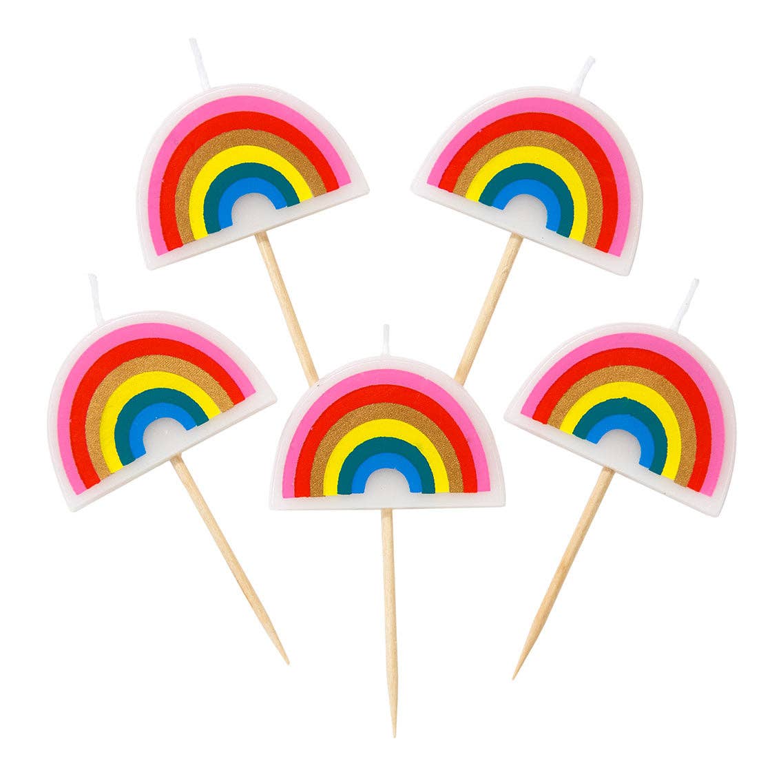 Rainbow Shaped Birthday Candles | Cake Candles |