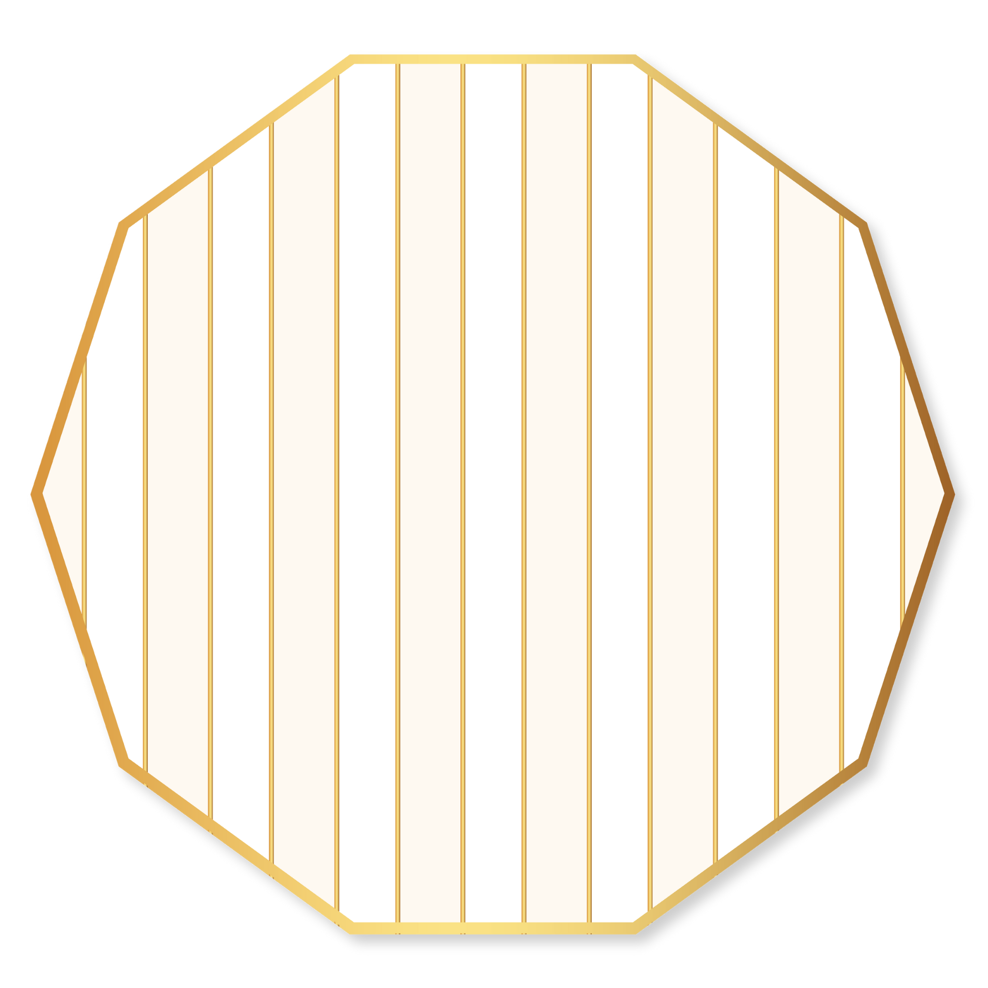 CHAMPAGNE FIZZ SIGNATURE CABANA STRIPE PLATES