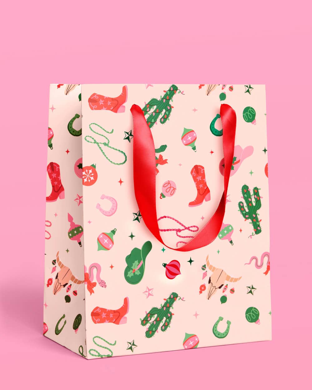 HO-down Gift Bag Set - 6 gift bags, western christmas birthday gift