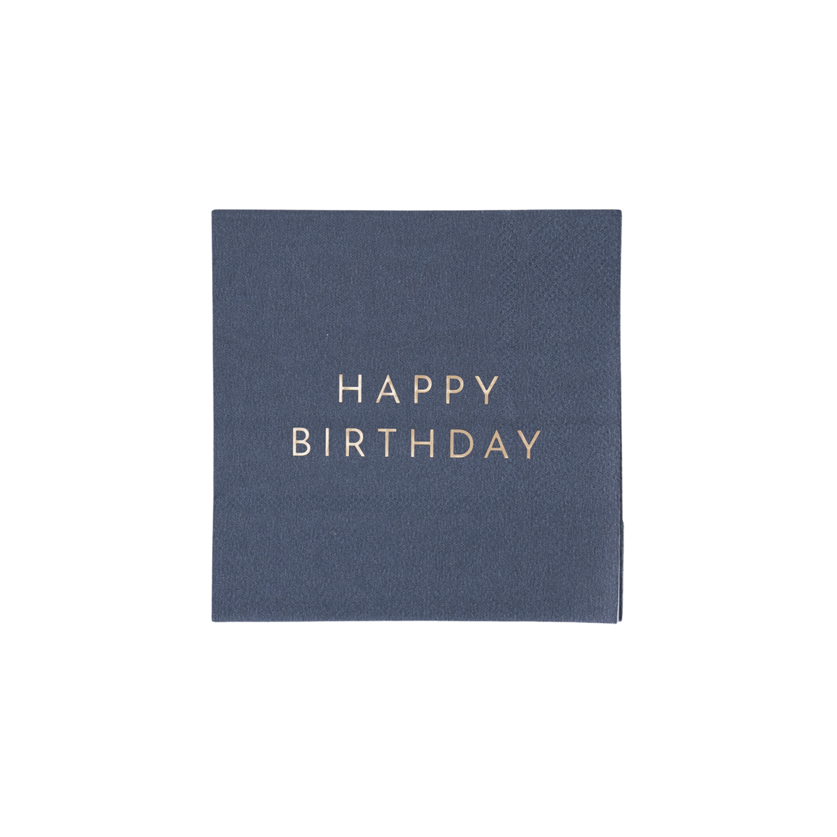 Midnight Blue Signature Happy Birthday Cocktail Napkins (20)