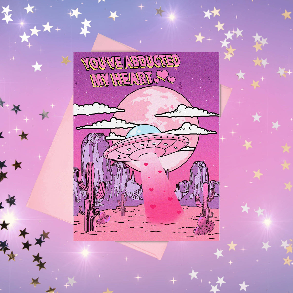 You've Abducted My Heart – Valloween Alien Card Set of 6