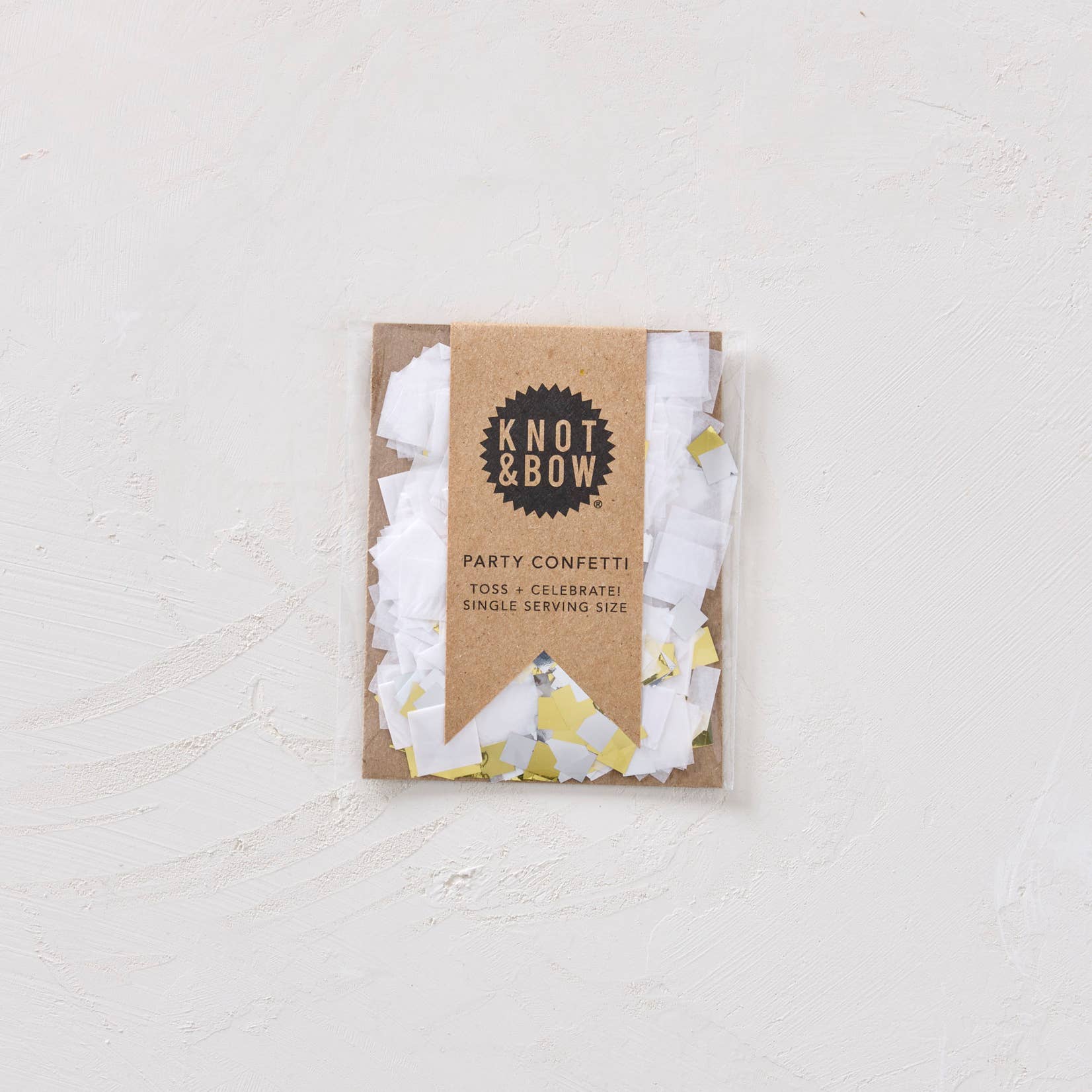 White Metallic Single Serving Size™ Confetti