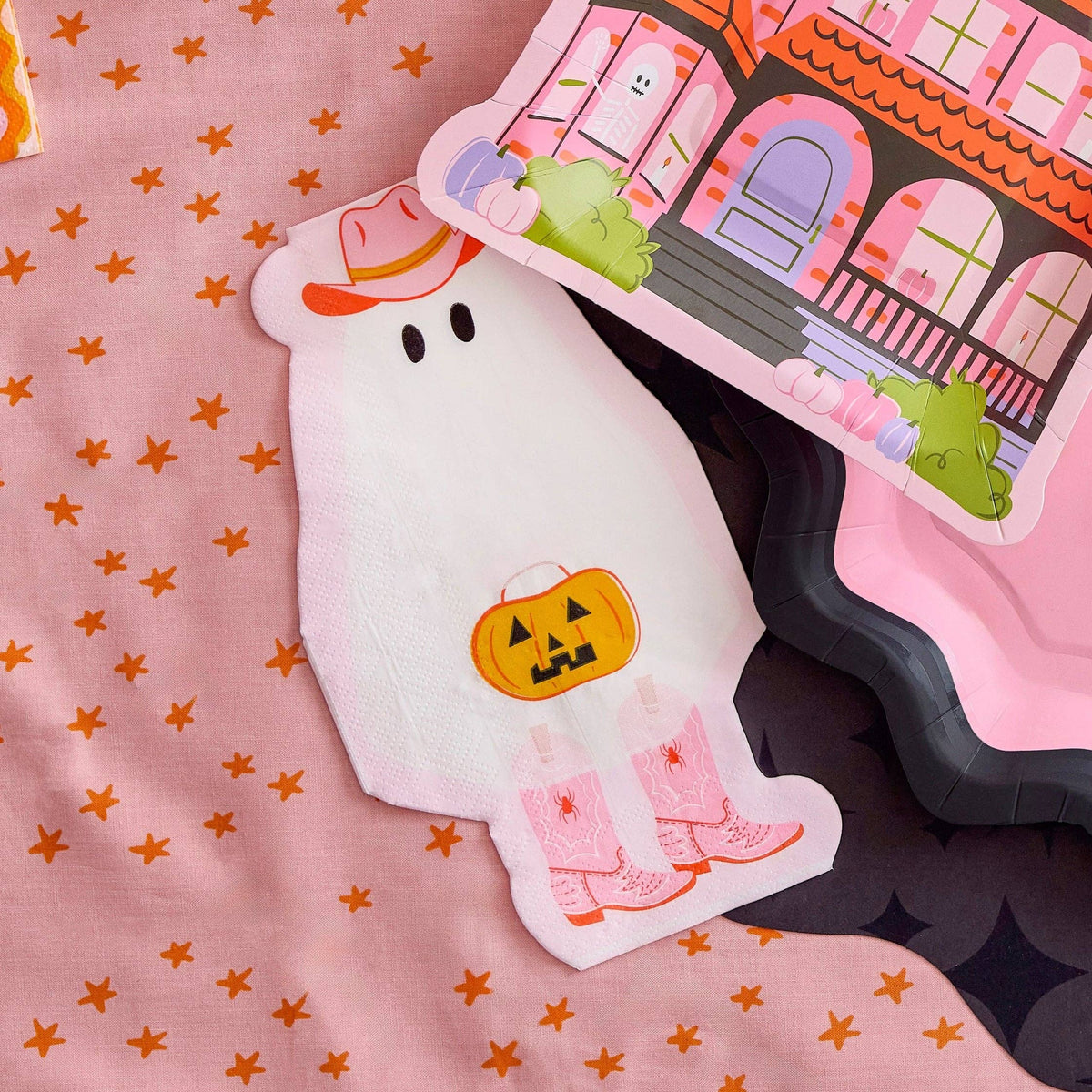 Cow-Goul Guest Towel Paper Napkins (Halloween Ghost Napkins)