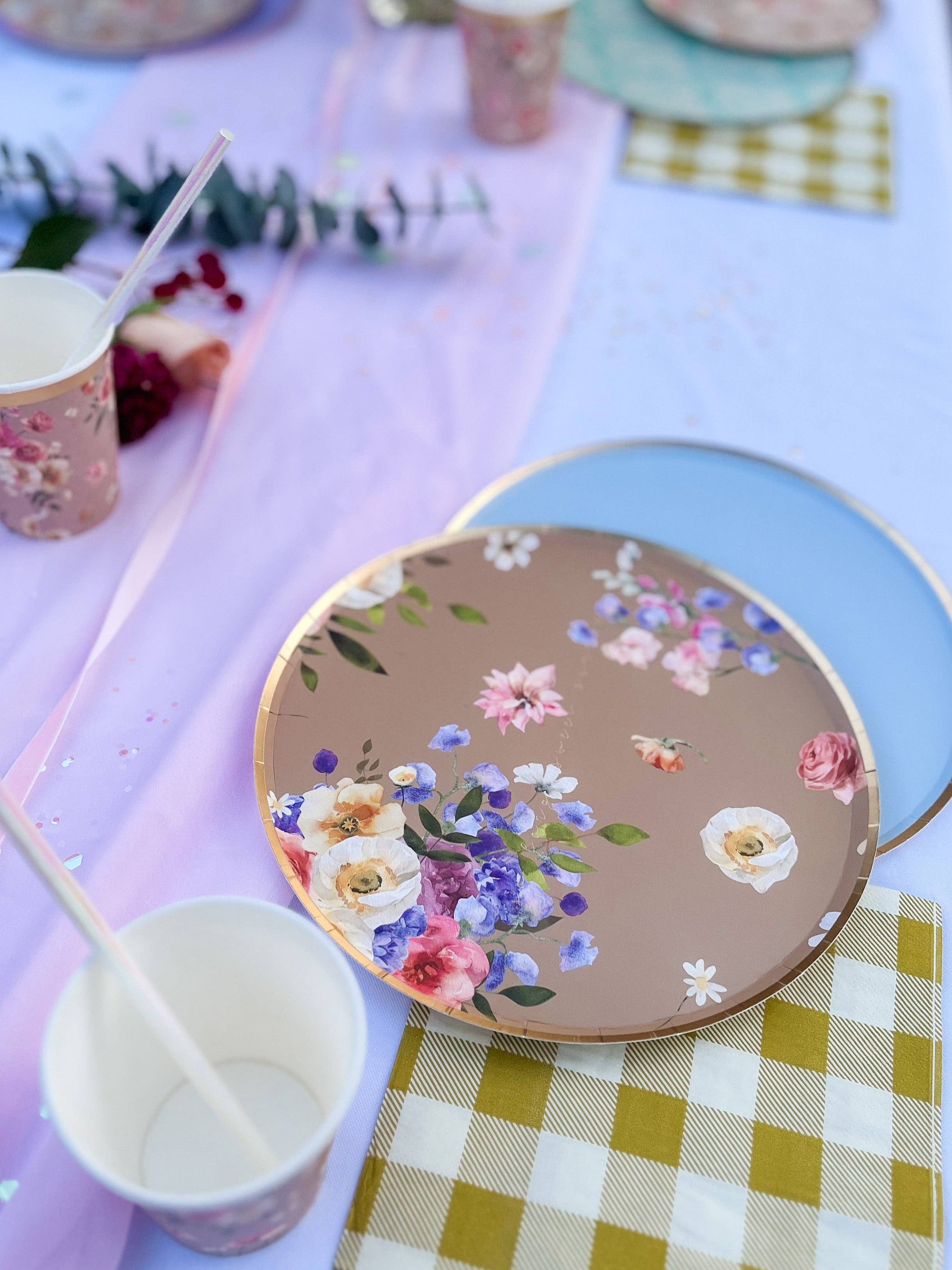 Summer Floral Plate, Large