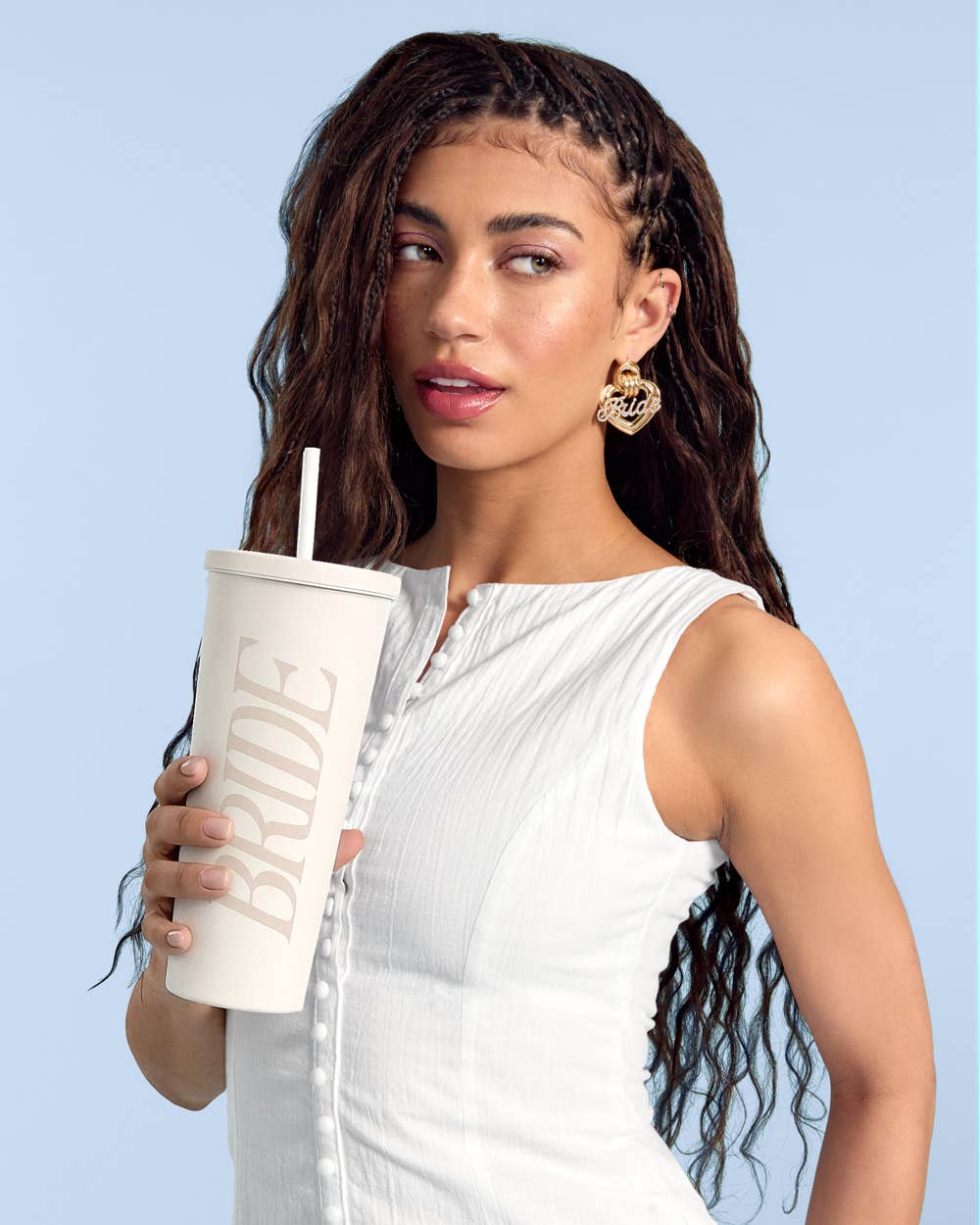 Bride Monochromatic Tumbler | ivory, bridal, bachelorette