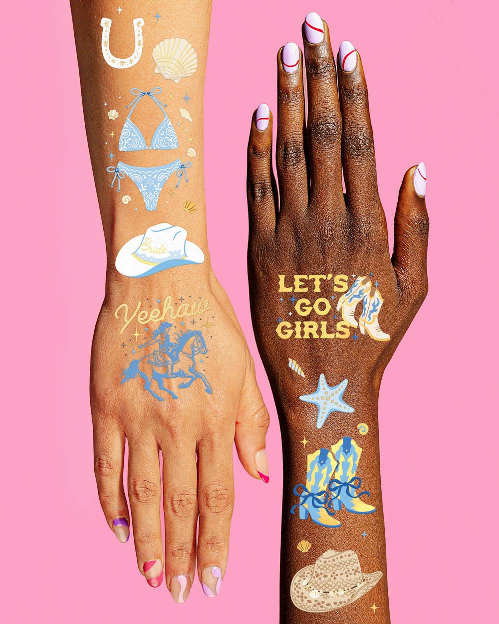 Coastal Cowgirl Bach Tattoos | beach, western, bride