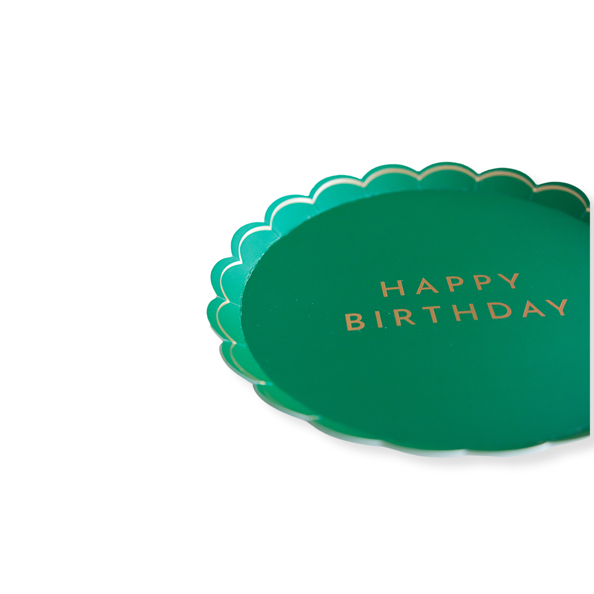Emerald Happy Birthday Dessert Plates (Set of 8)