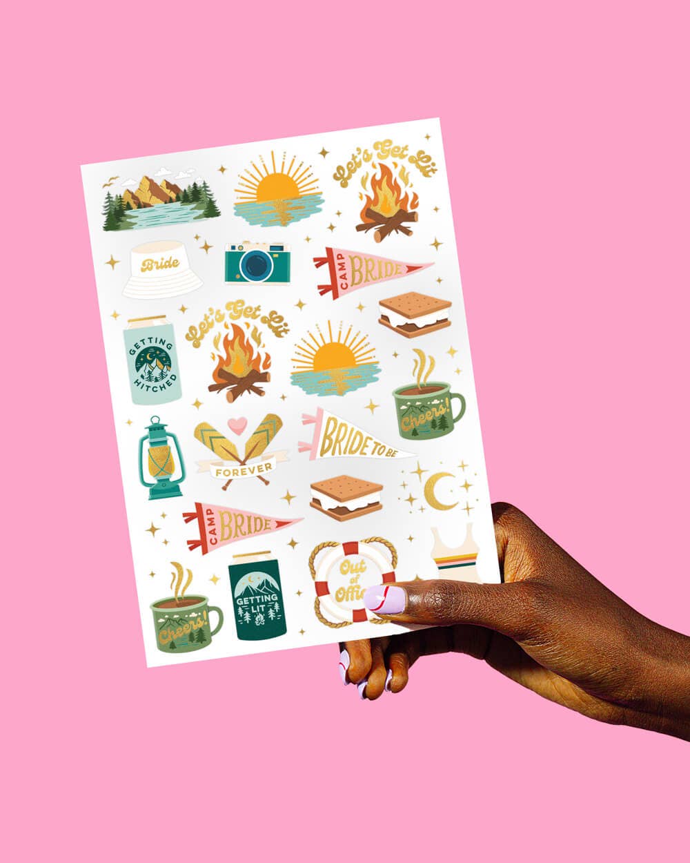 Camp Bachelorette Temporary Tattoos, Bach Bride Supplies