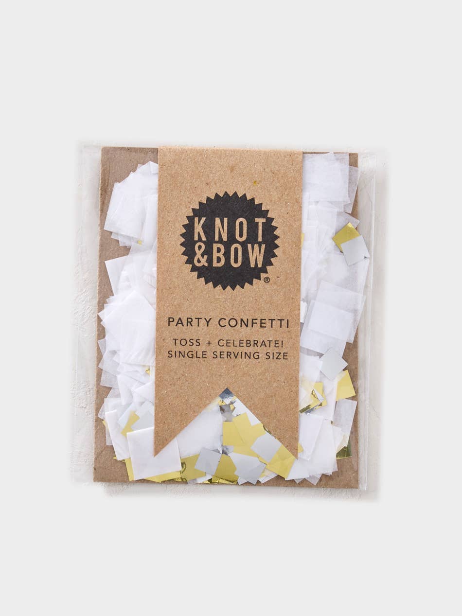 White Metallic Single Serving Size™ Confetti