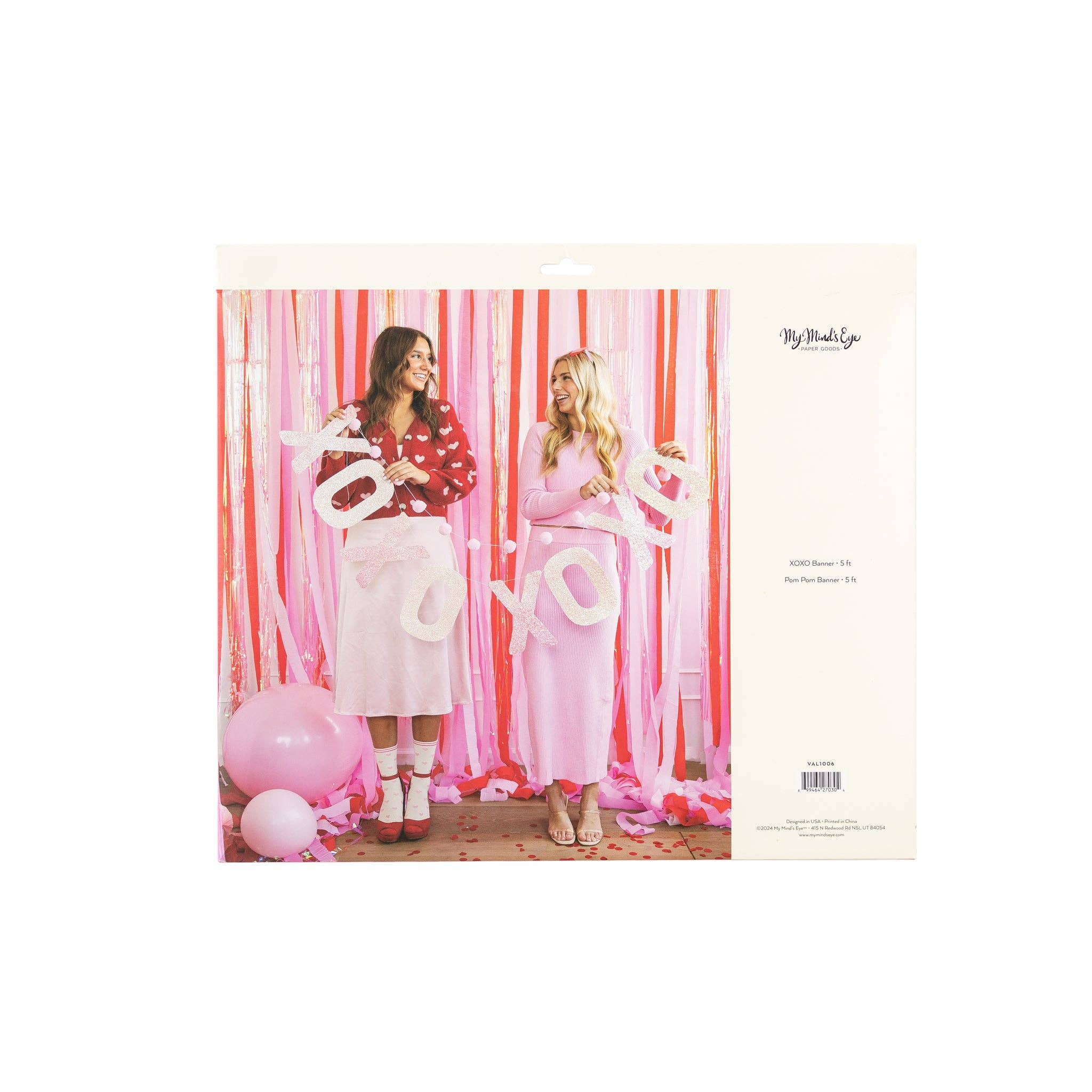 VAL1006 -  XOXO Glitter Banner Set