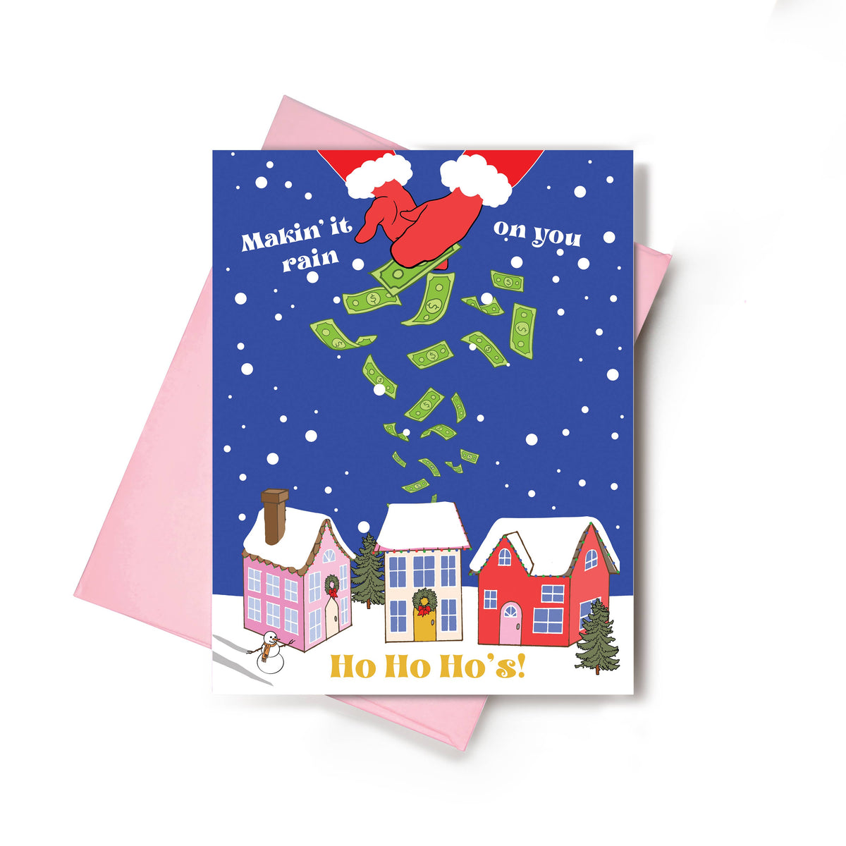 Ho Ho Ho's Funny Christmas Card| Santa Claus Card