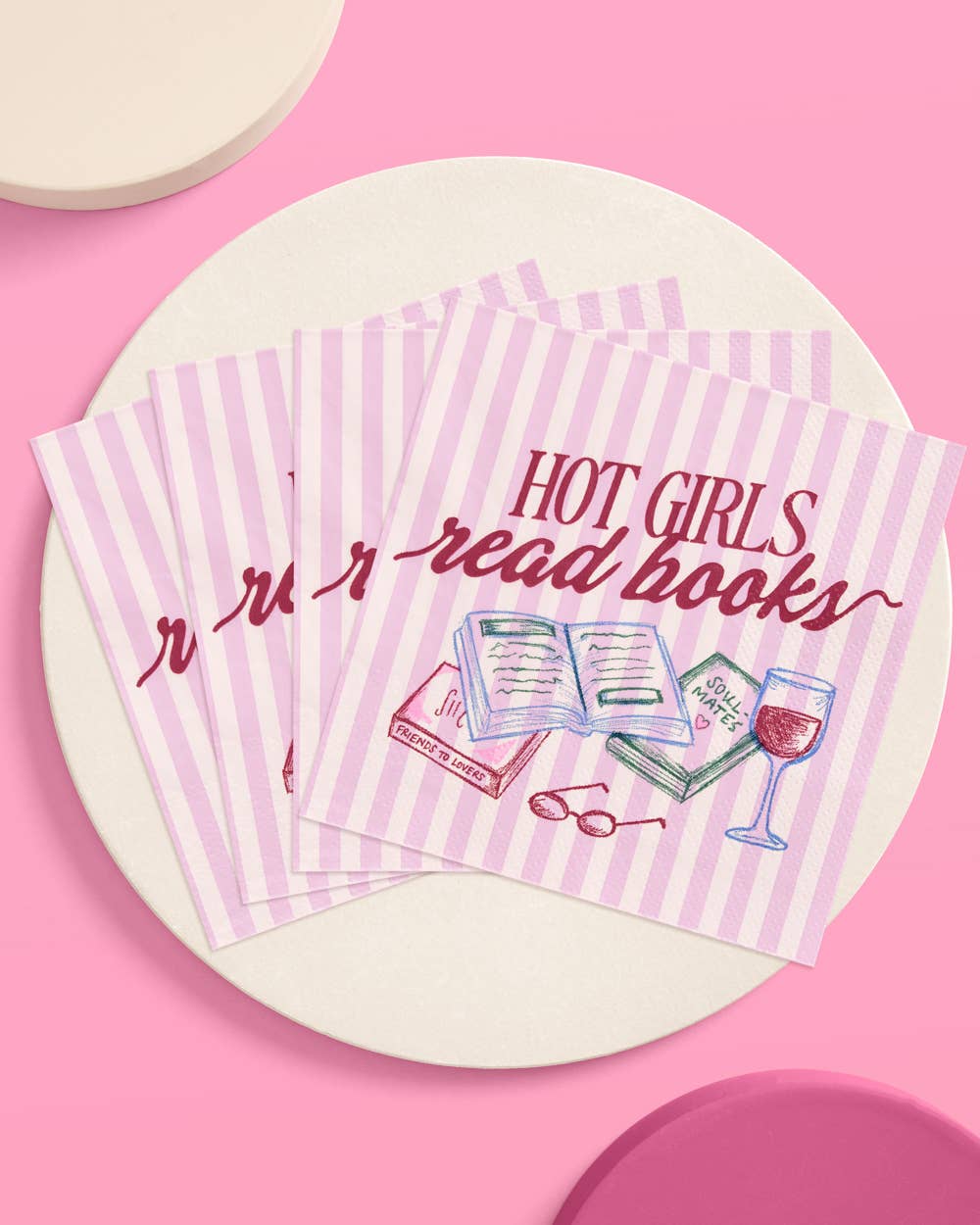 Hot Girls Book Club Napkins | book party, bookish