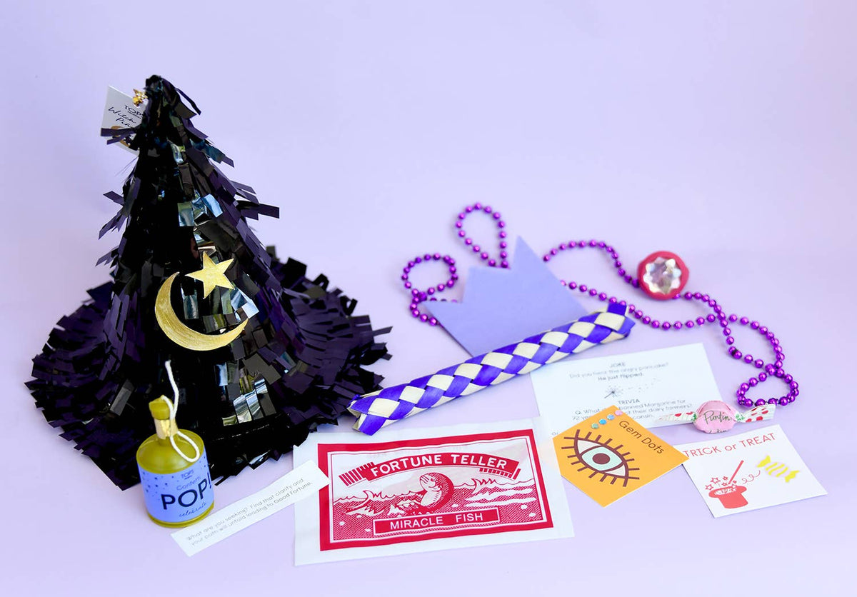 Refillable 6" Tabletop Piñata - Halloween - Witch's Hat