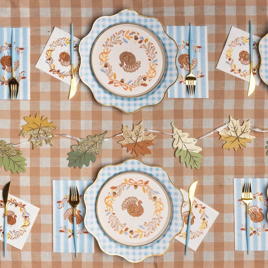 Fall Foliage Turkey Cocktail Napkins (Set of 20)