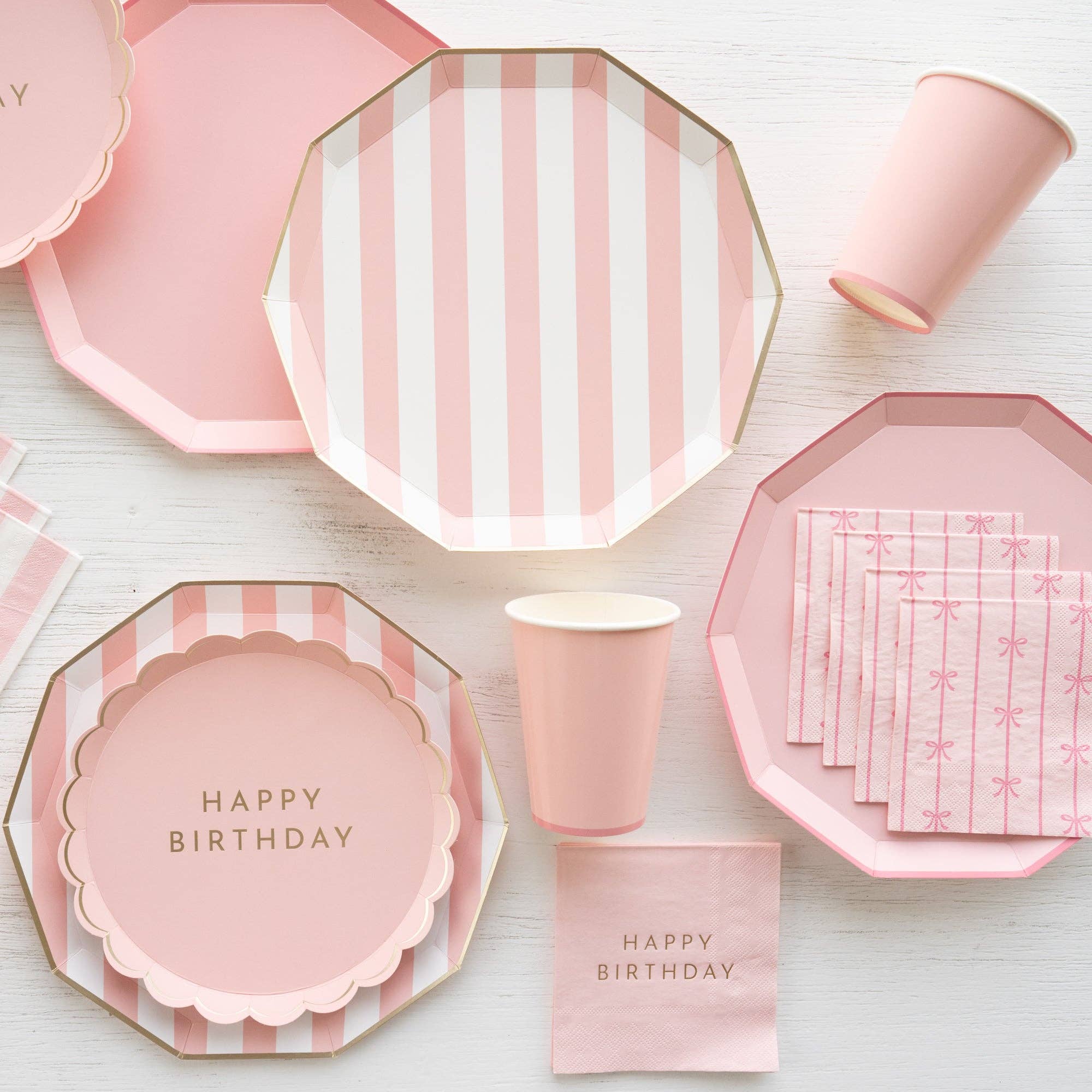 PINK HPY BDAY SMALL PLATE
