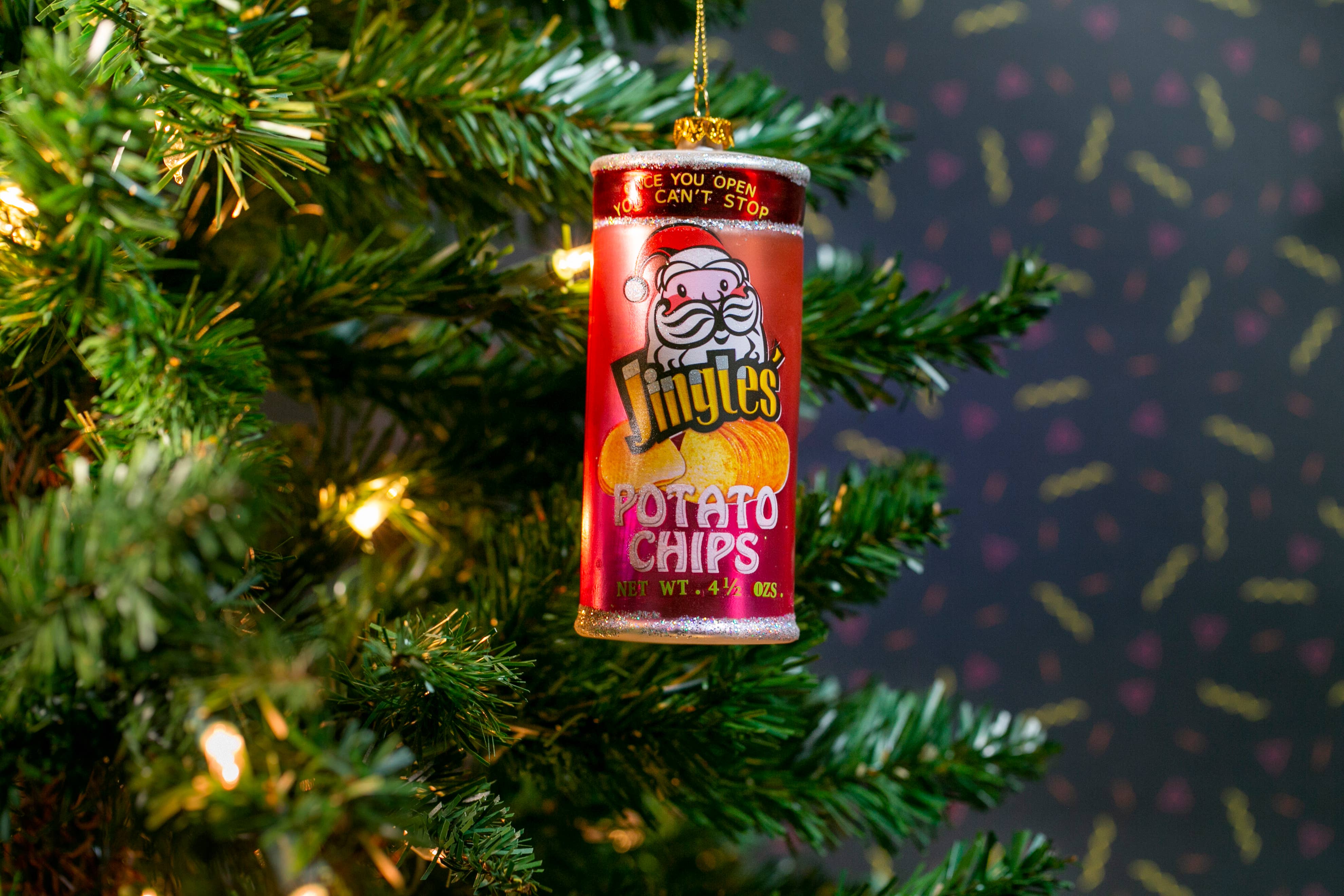 Party Rock | Jingles Potato Chips Glass Ornament