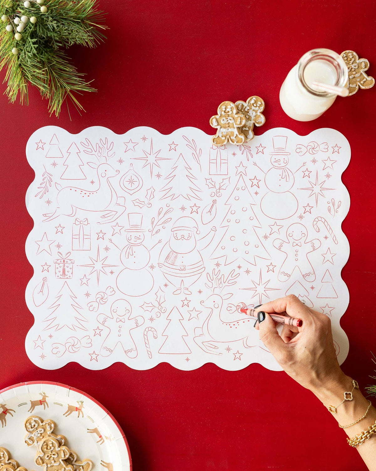 PLCV223 - Christmas Coloring Activity Placemat