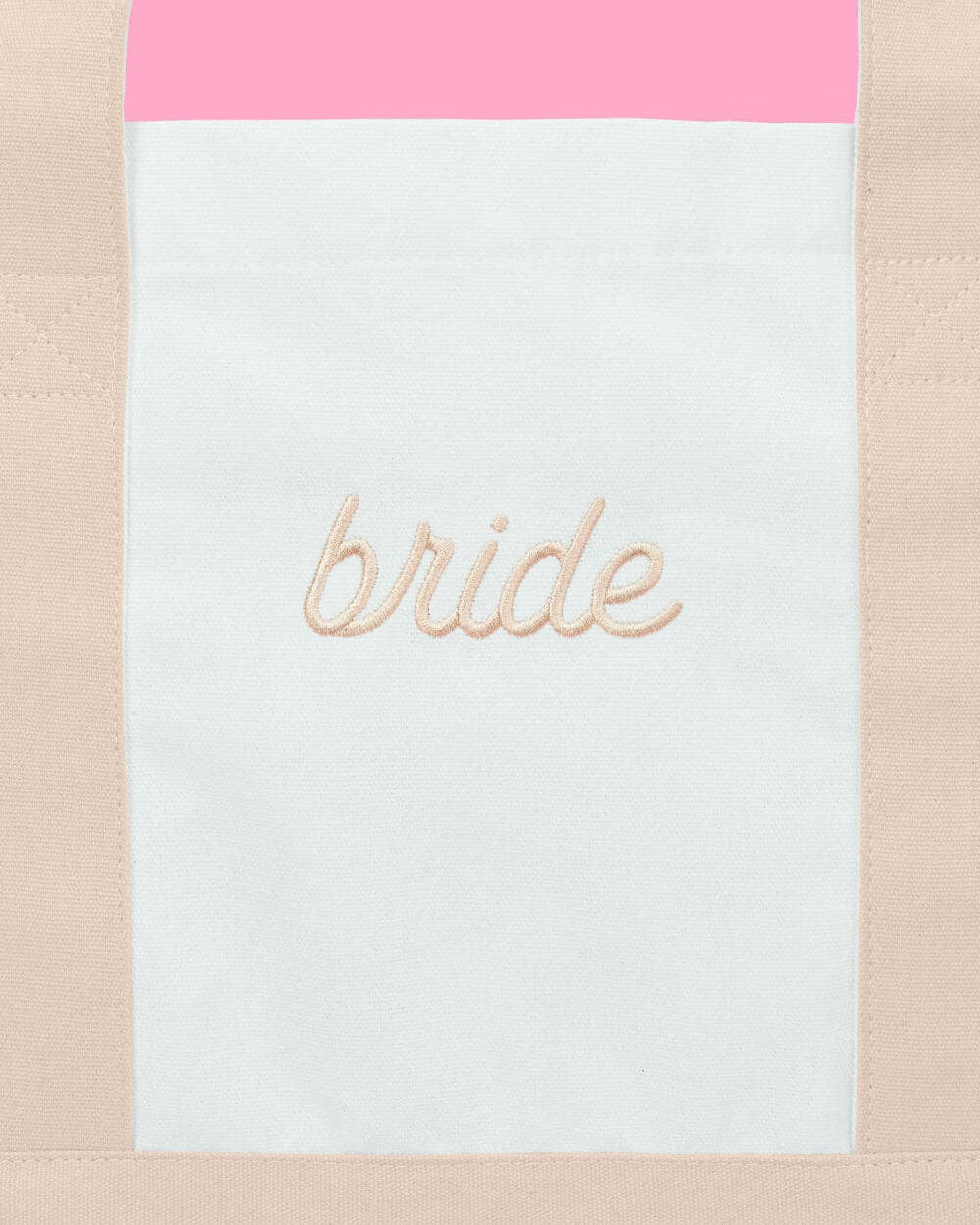 Neutral Bride Boat Tote Bag | Beige Bride Tote, Bridal