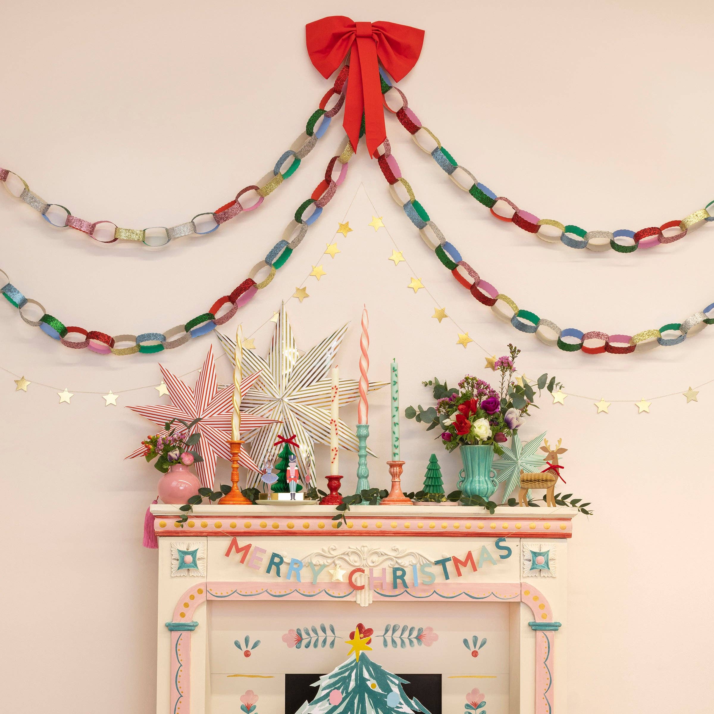 Merry Christmas Mini Matchbox Garland Set
