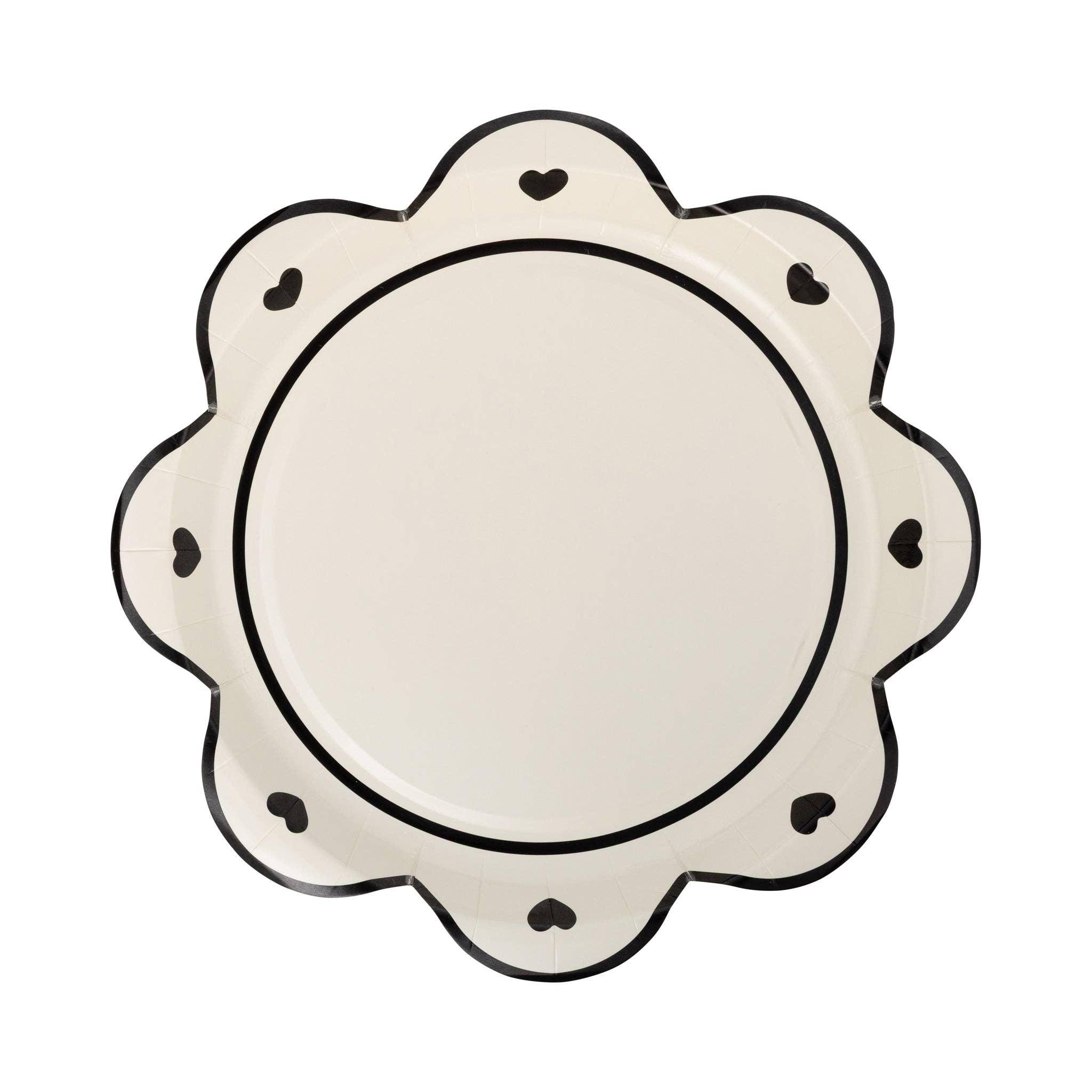 PLPL1303 - White Halloween Heart Plate