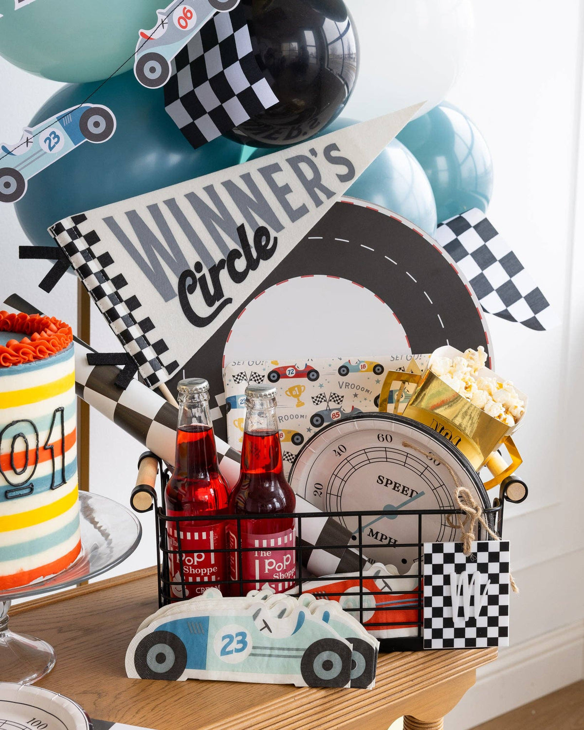 MIL1039 - Miles per Hour - Race Car Napkin Set