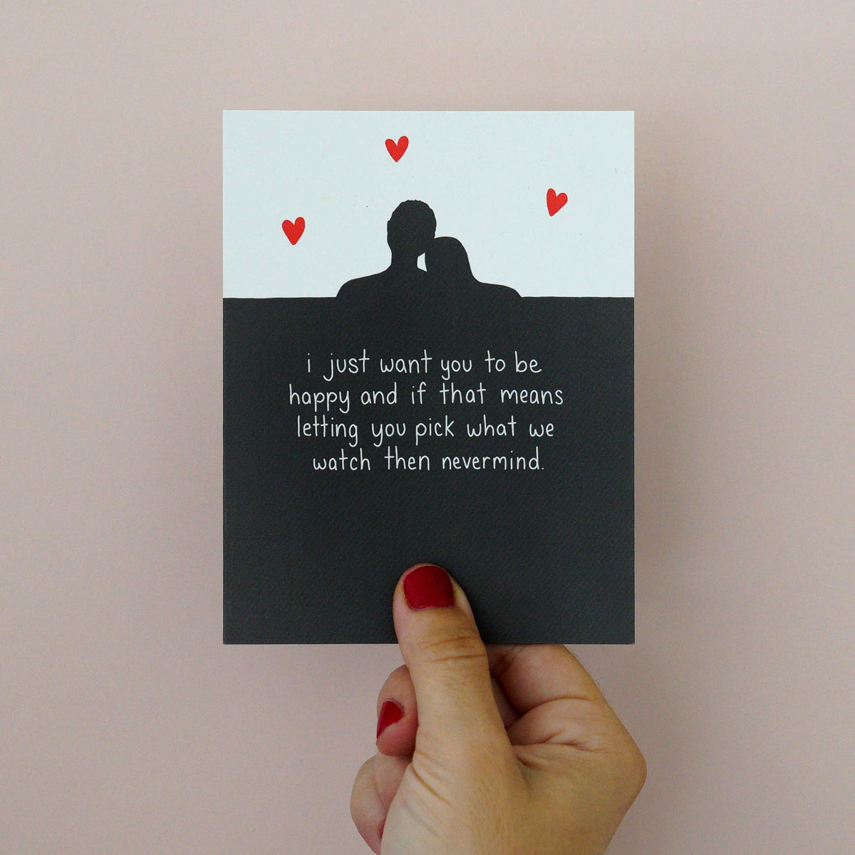Snarky Anniversary Card - Watching TV Shows