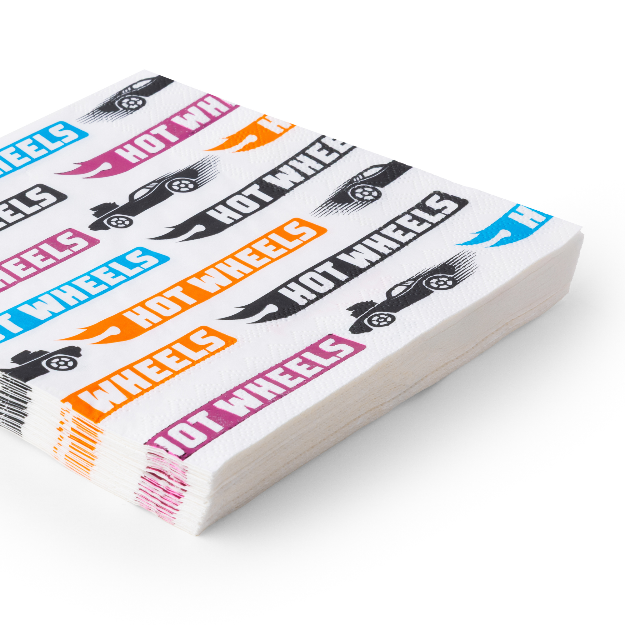 HOT WHEELS™  MULTICOLOR RACE CAR LARGE NAPKINS