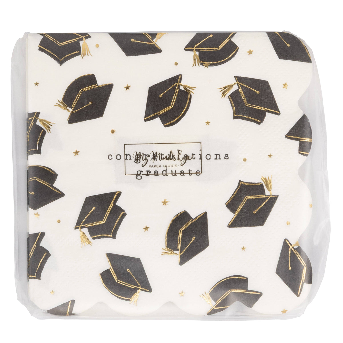 GRD1236 - Grad Hat Scatter Napkin Cocktail