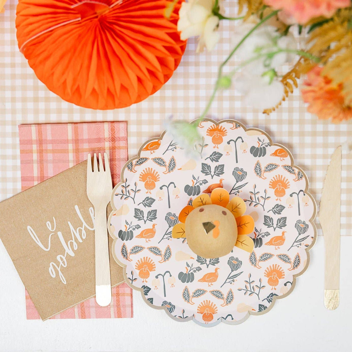 LE GOBBLE COCKTAIL NAPKINS
