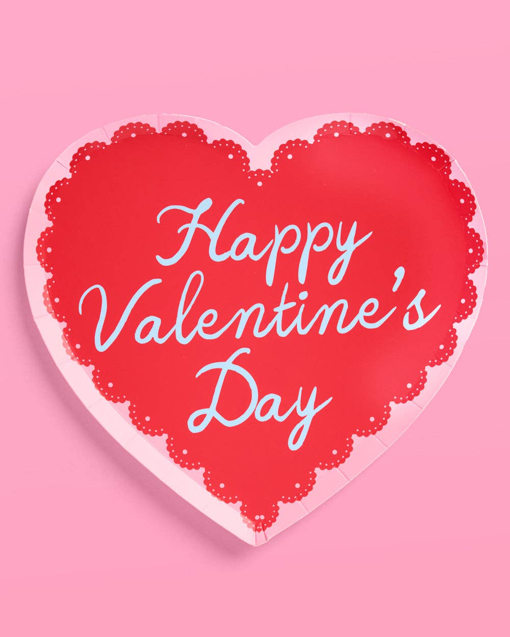 Valentine Day Plates | Galentine's, Vday, Heart
