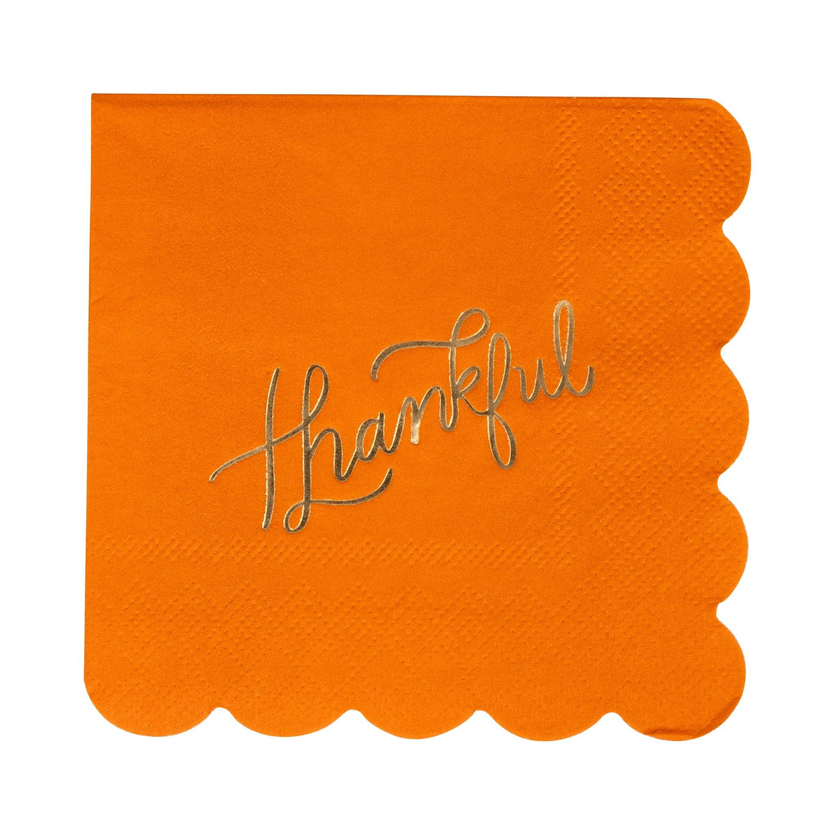 PLNP1399 - Foil Thankful Cocktail Napkin