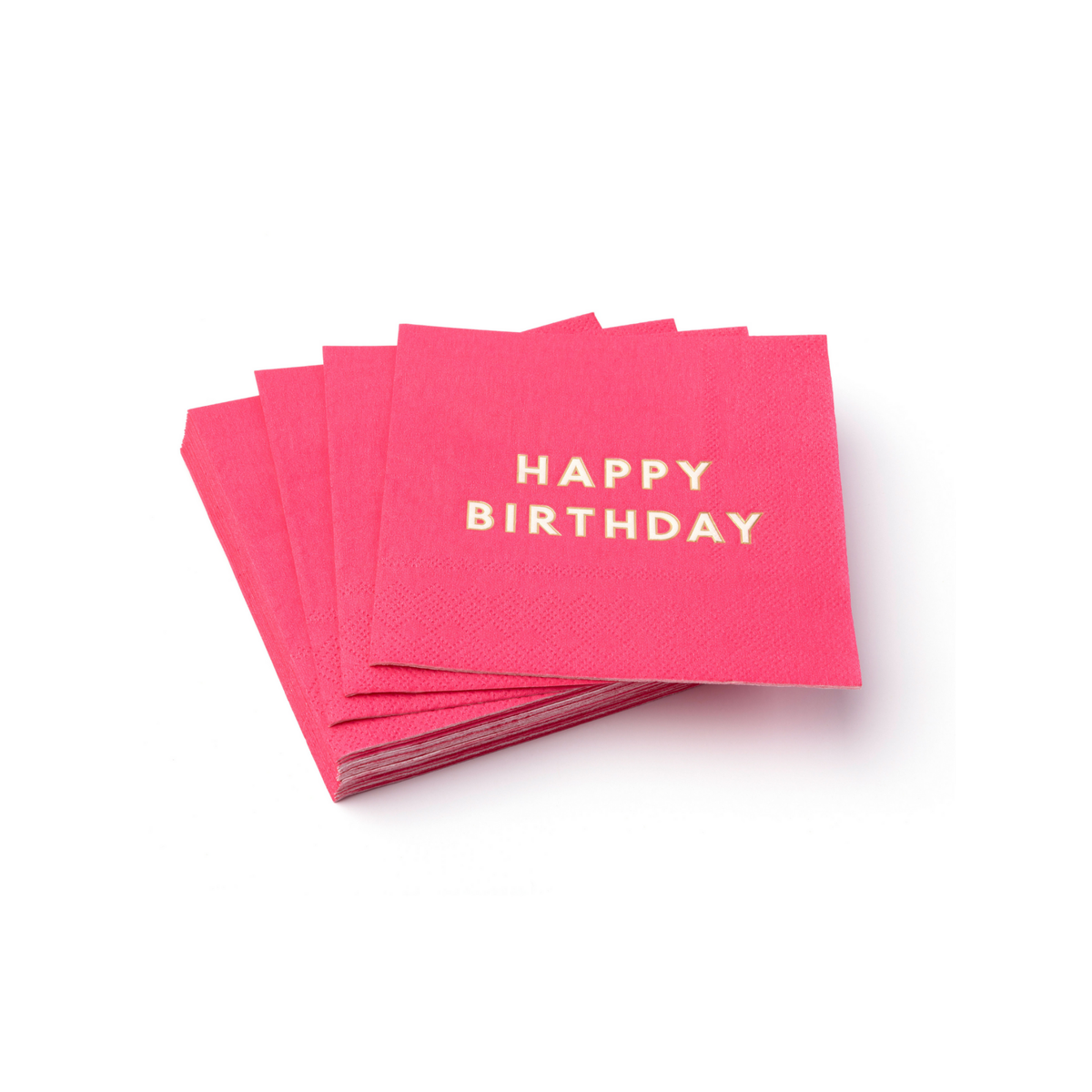 Haute Pink Happy Birthday Cocktail Napkins (Set of 20)