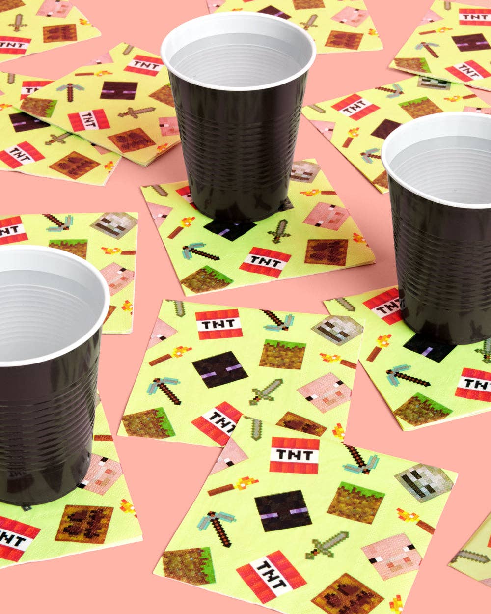 Minecraft Gamer Paper Napkins - 25 ct  kids birthday decor