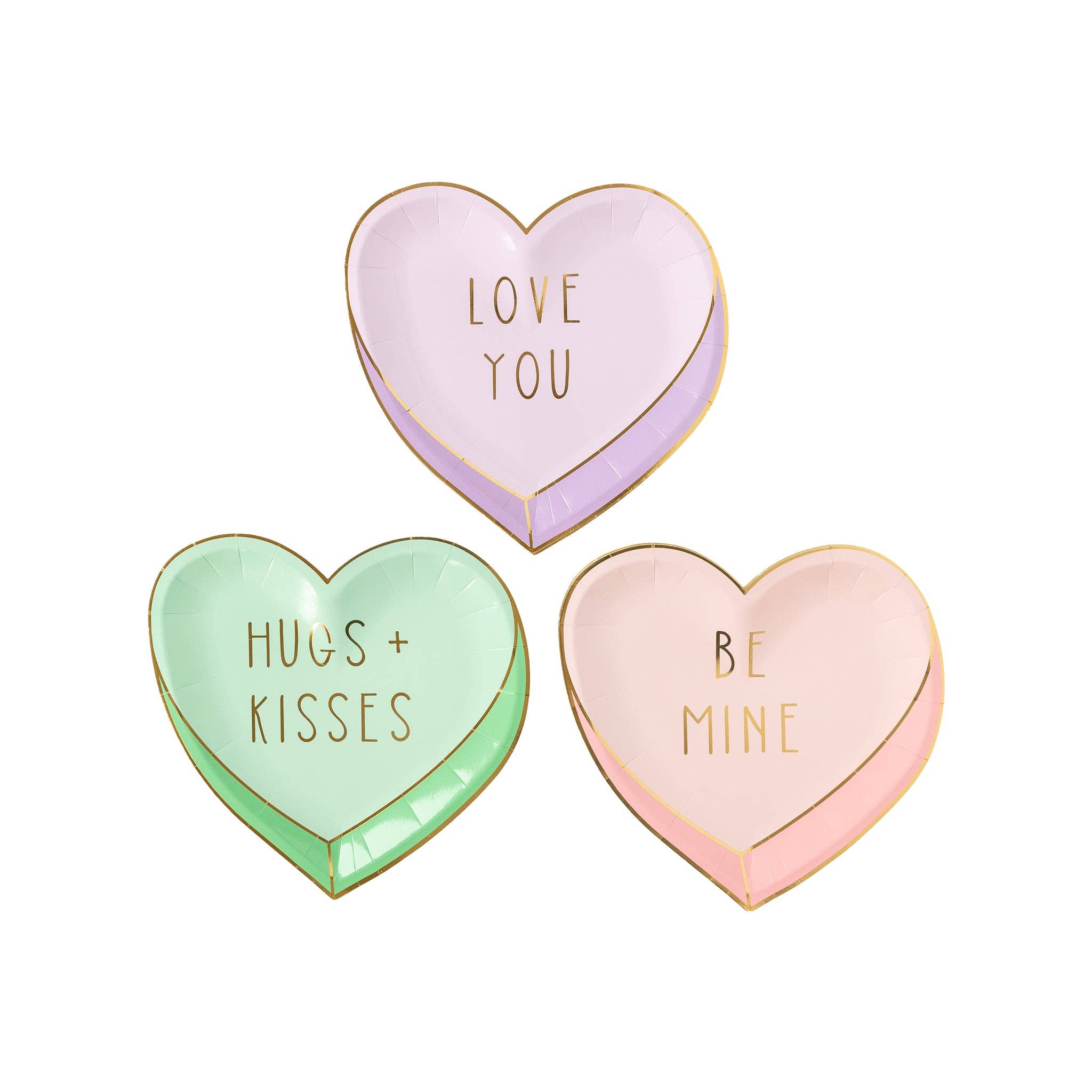 PLTS356C - Candy Hearts Shaped Plate