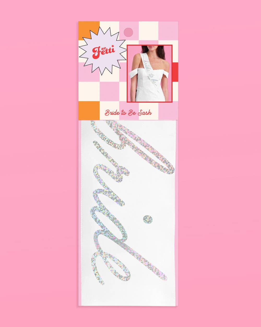 Bridal Bliss Sash - white satin sash