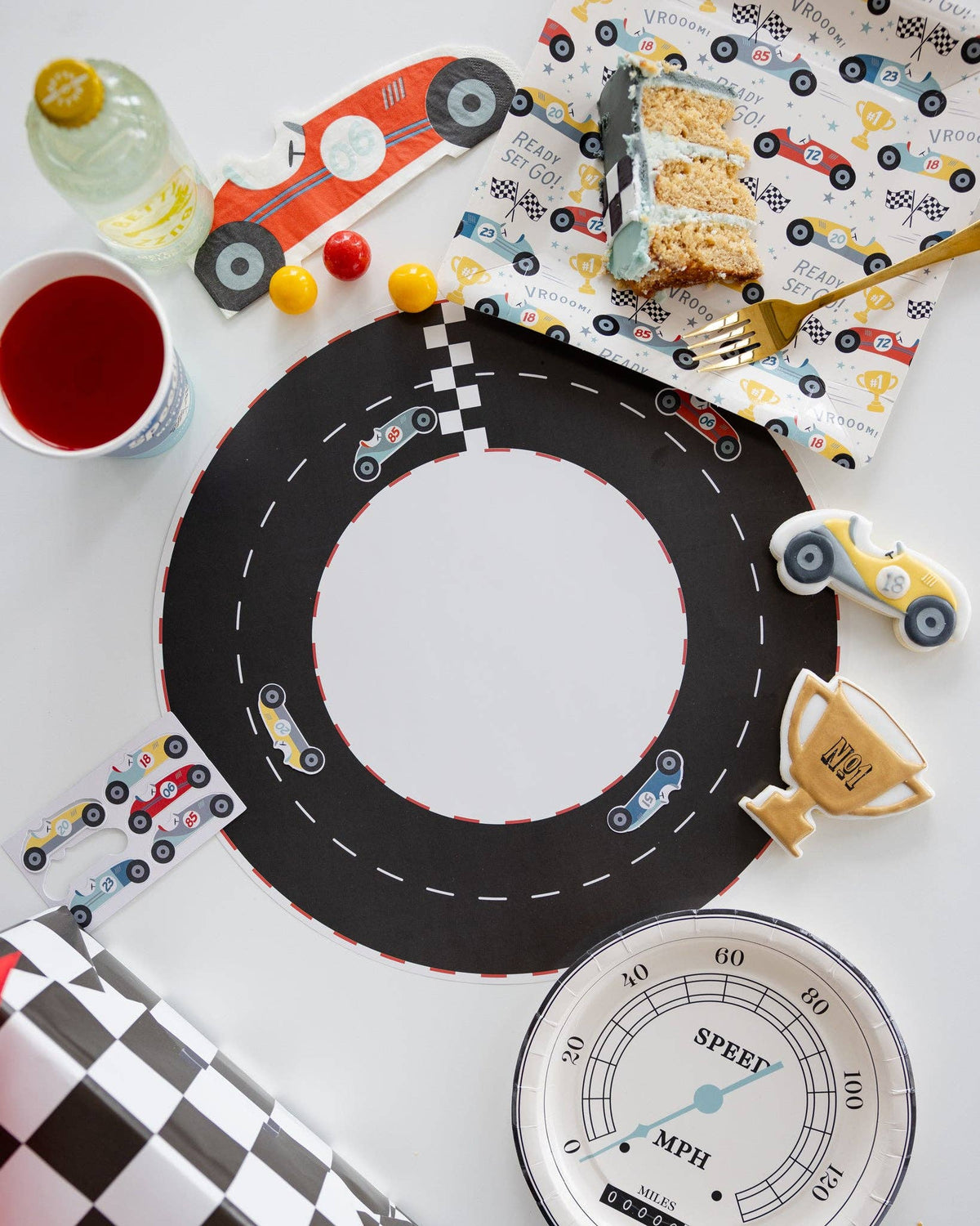 MIL1039 - Miles per Hour - Race Car Napkin Set