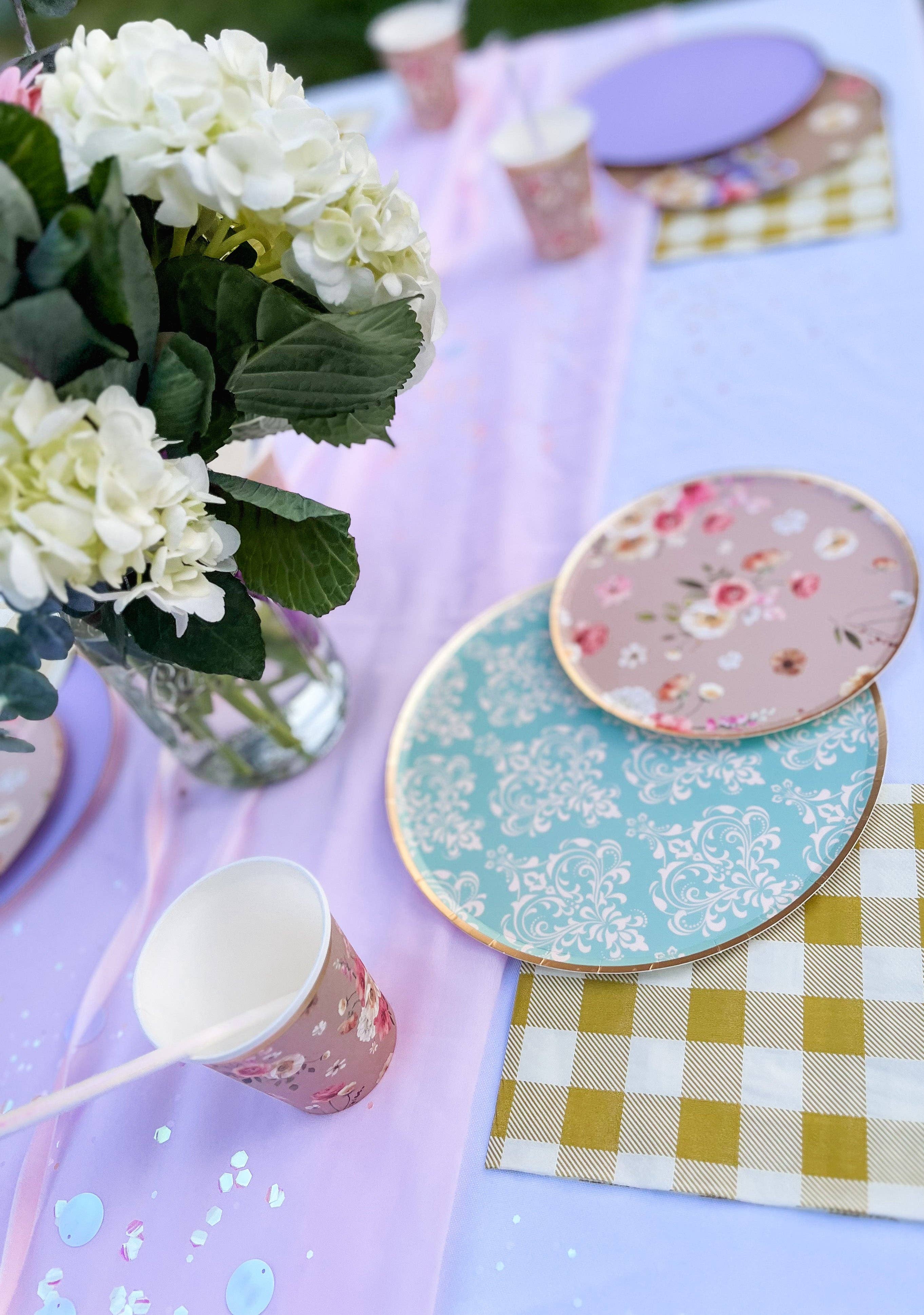 Floral Beige Plate, Small