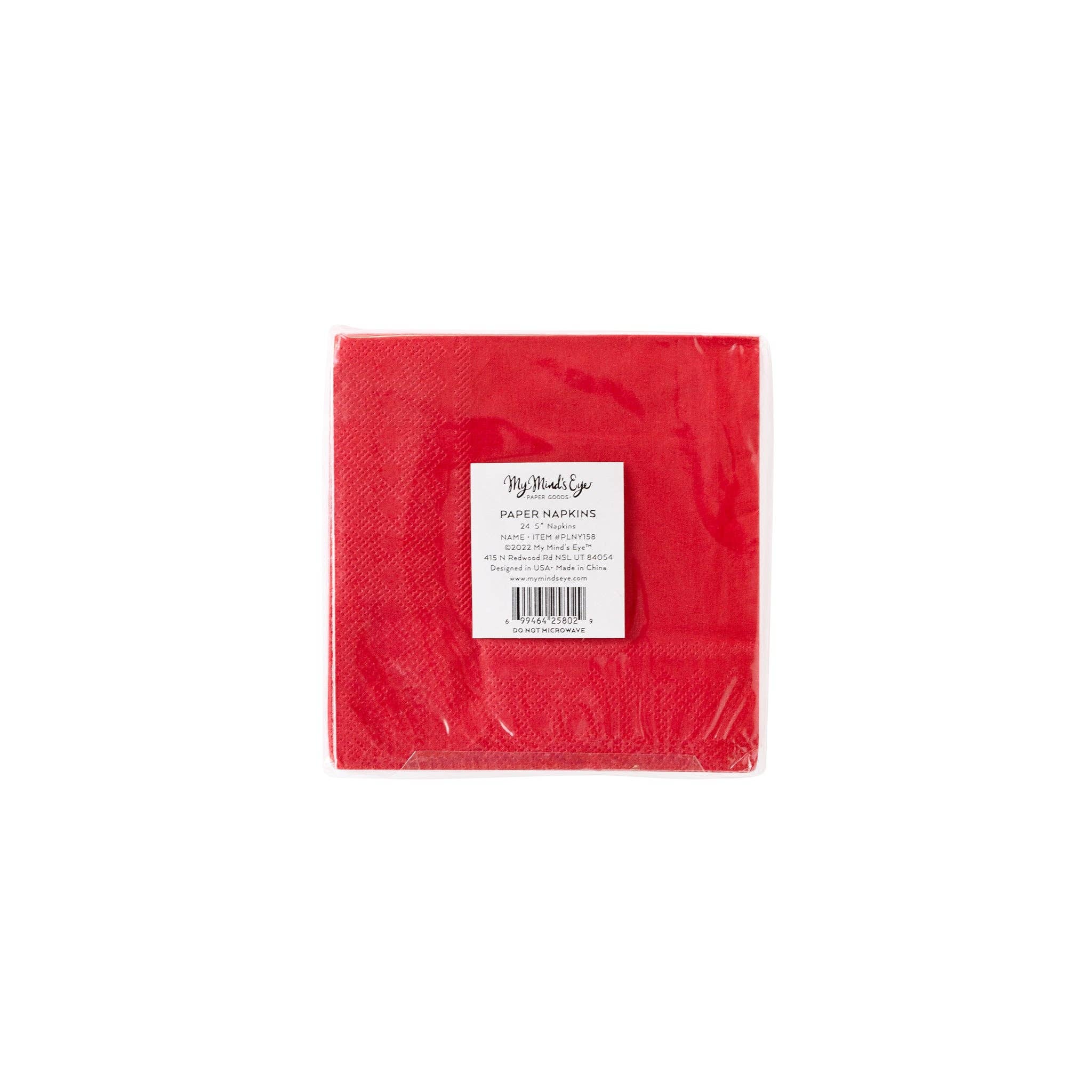 PLNY158 - Lunar New Year Foiled Good Fortune Cocktail Napkin