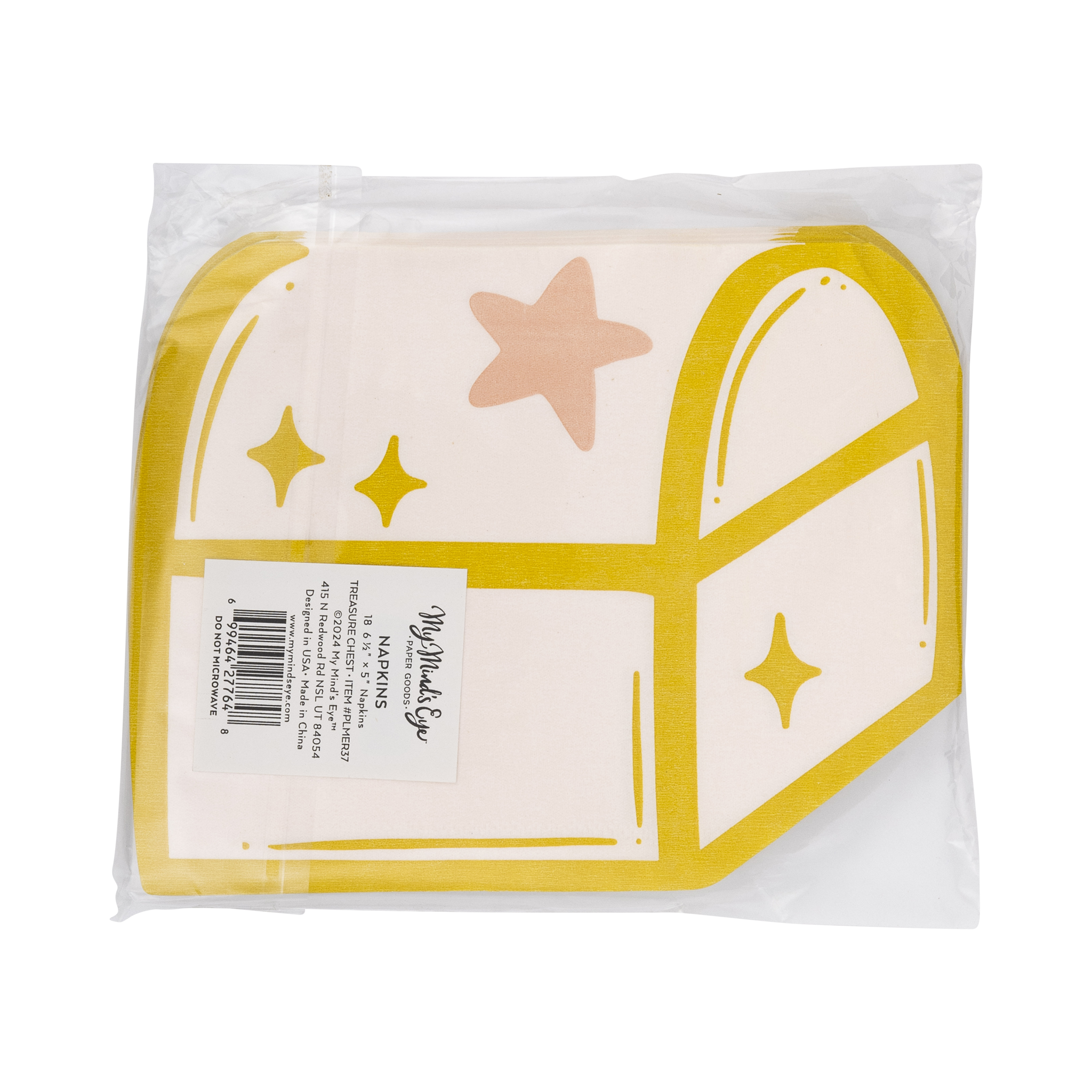 PLMER37 - Mermaid Treasure Chest Napkin