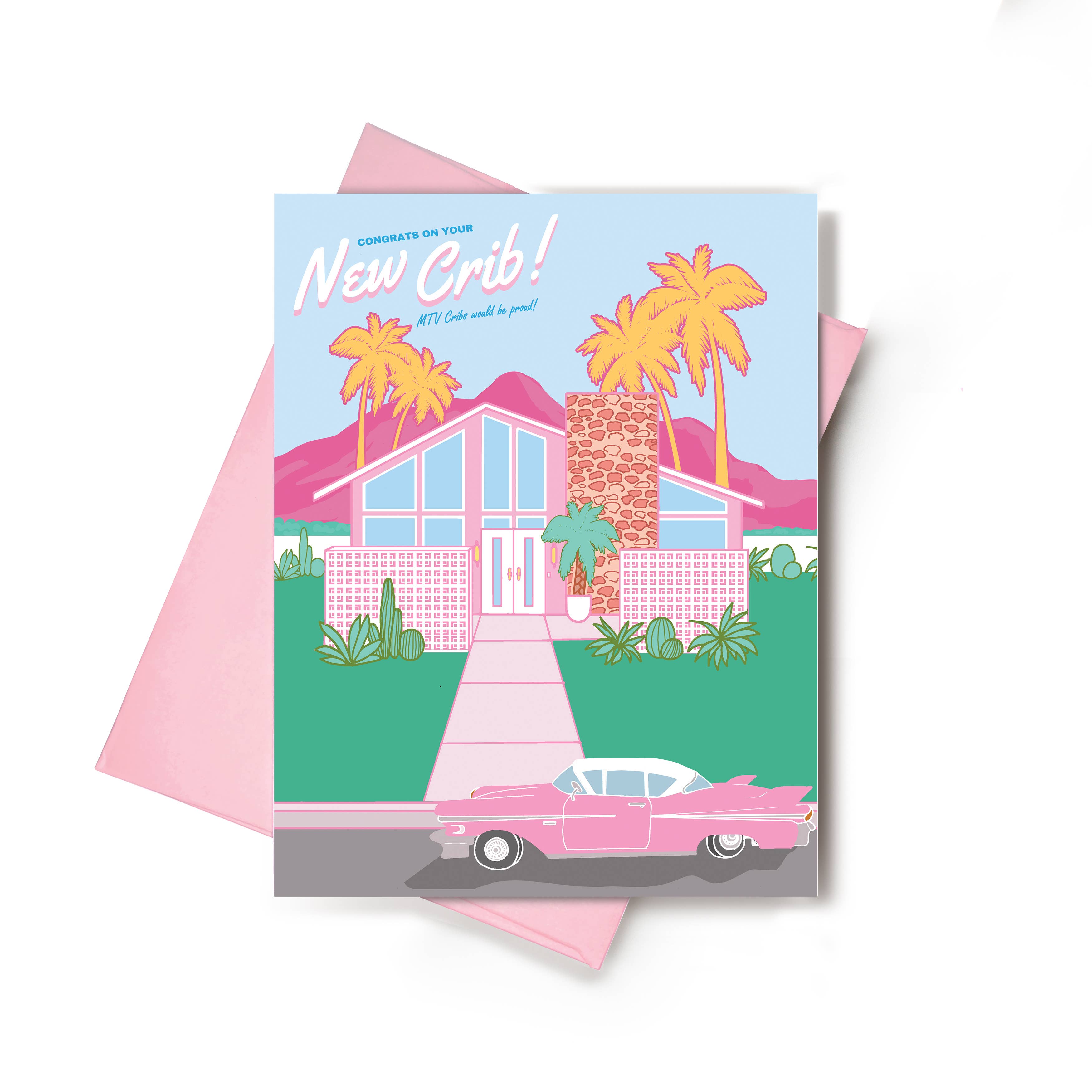 New Crib Housewarming Greeting Card - 6 Pack
