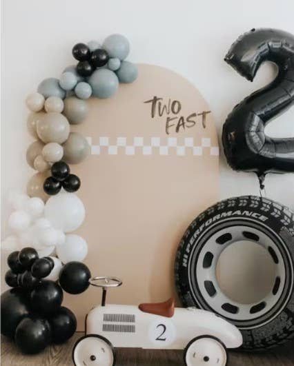 Race Car Tire Foil Balloon