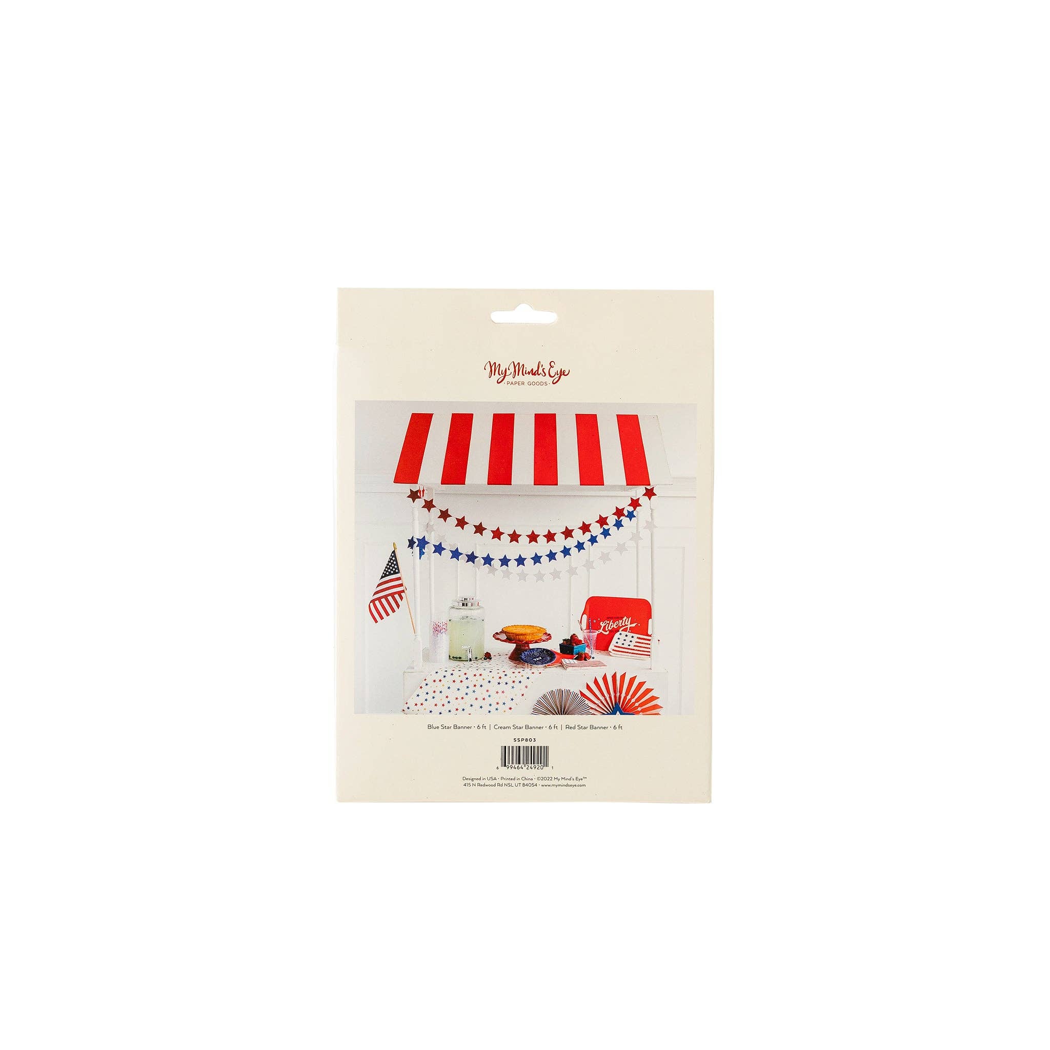 SSP803 - Stars and Stripes Star Mini Banner