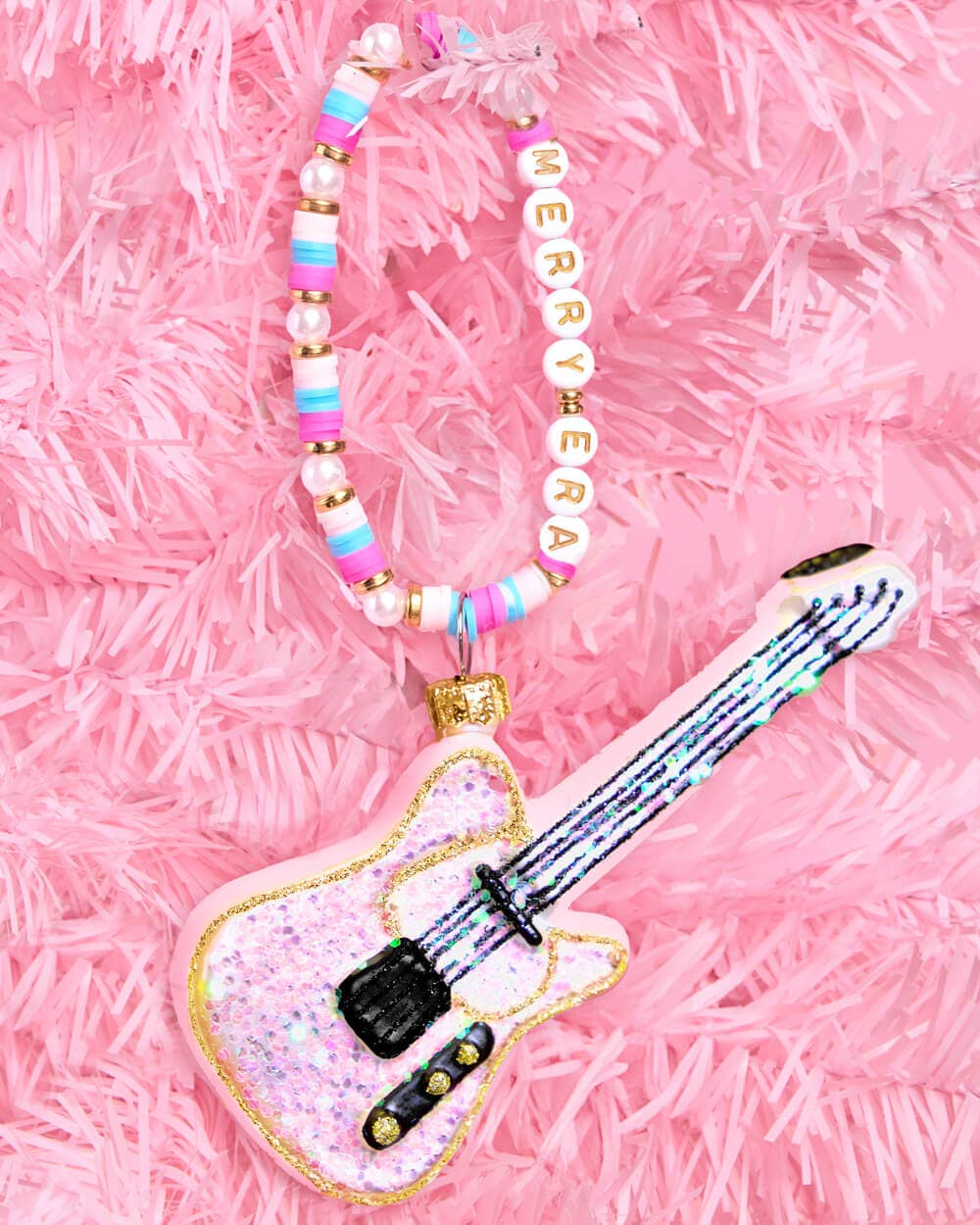 Merry Era Swiftie Christmas Ornament - friendship bracelet