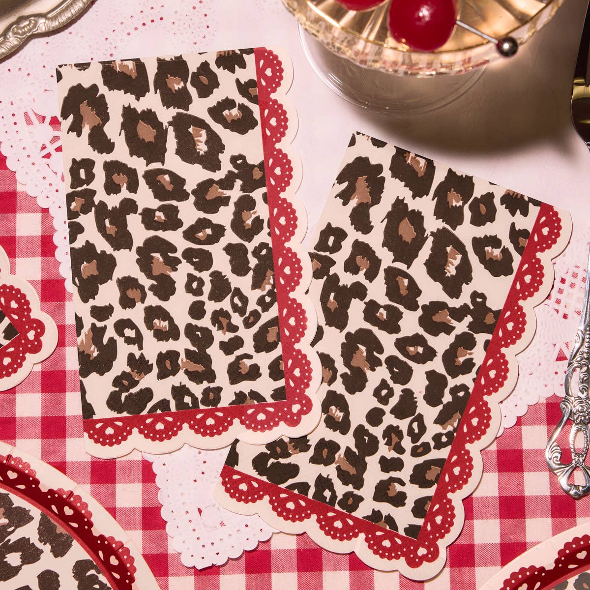 Wild Thing Napkins - 25 paper napkins, cheetah, safari, Vday