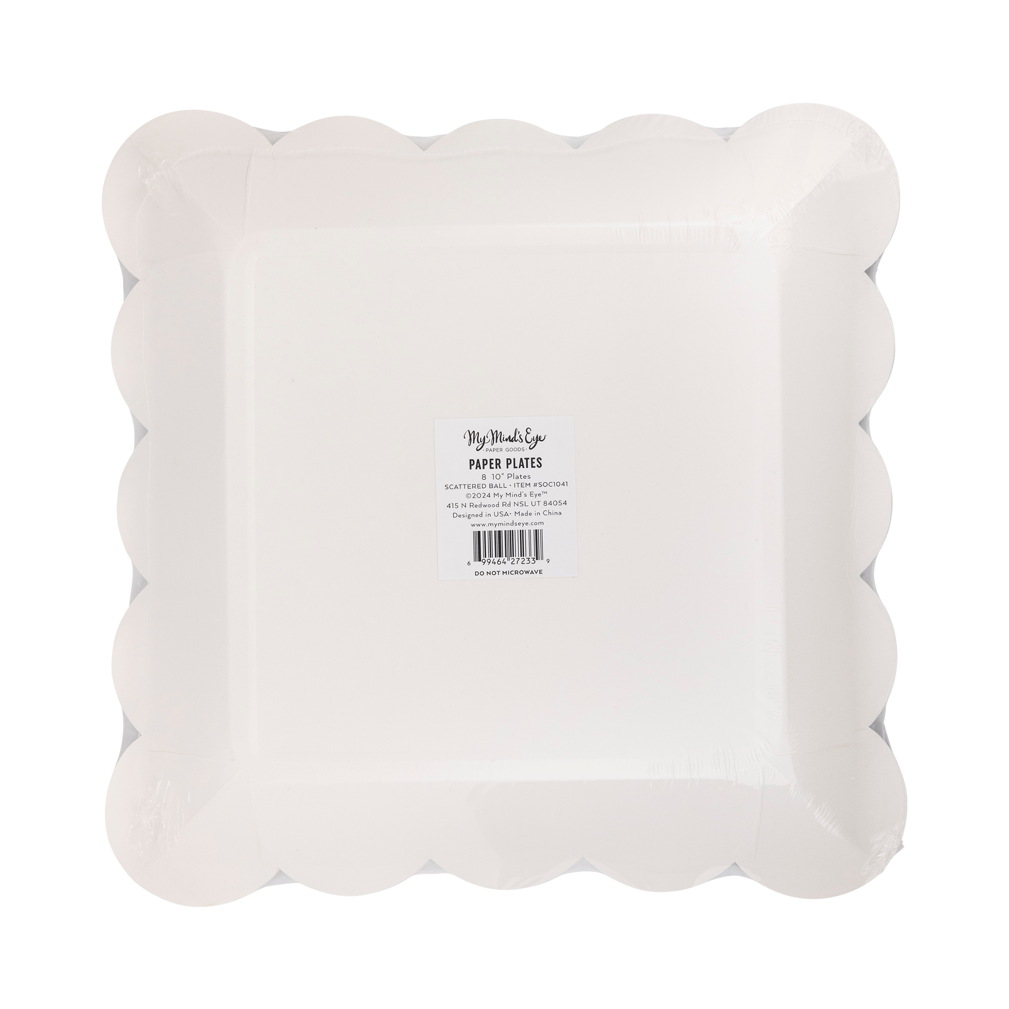 SOC1041 - Scattered Soccer Ball Paper Plate