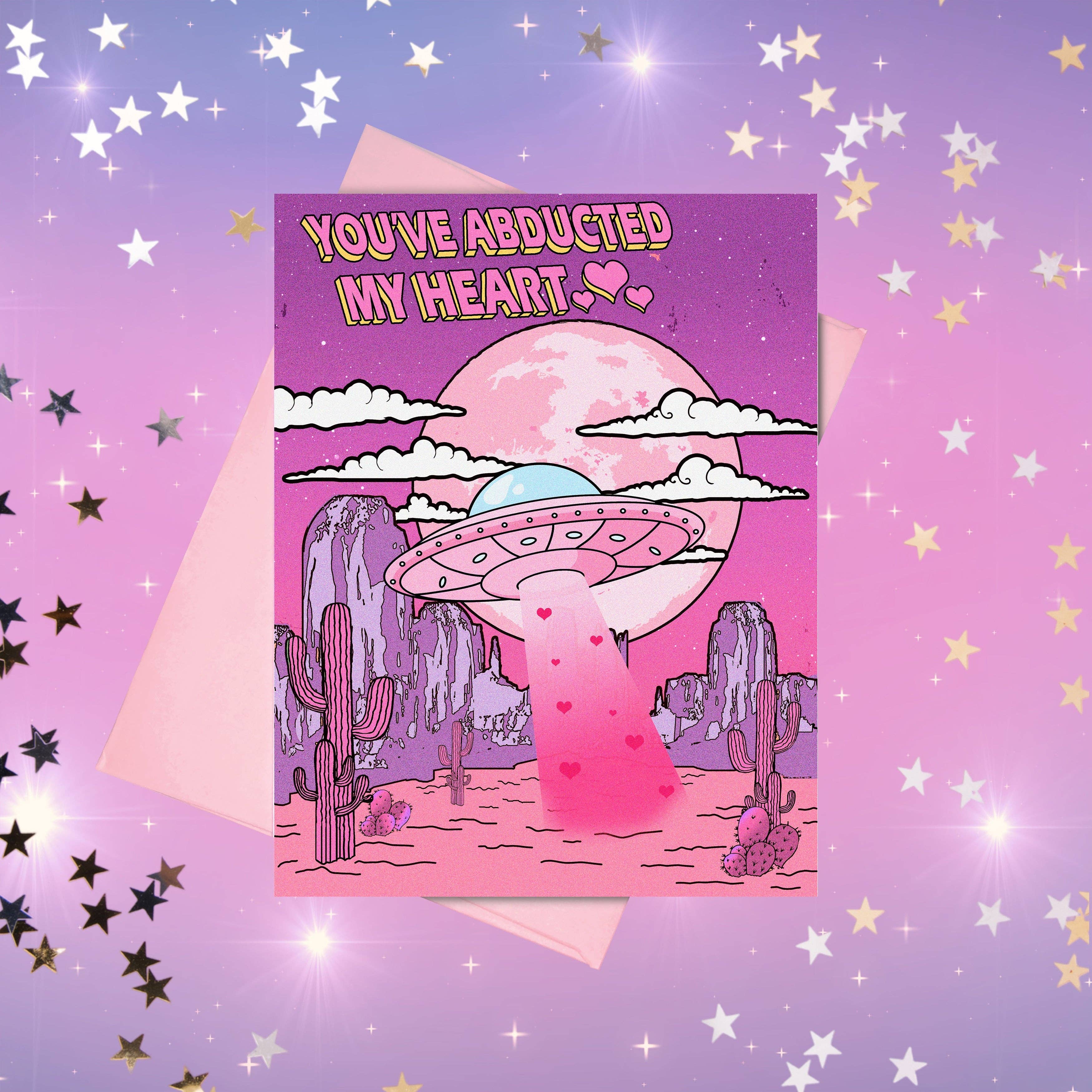 You've Abducted My Heart – Valloween Alien Card Set of 6