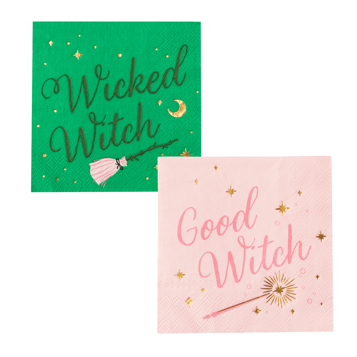 Good and Wicked Witch Halloween Cocktail Napkins (Set of 20)