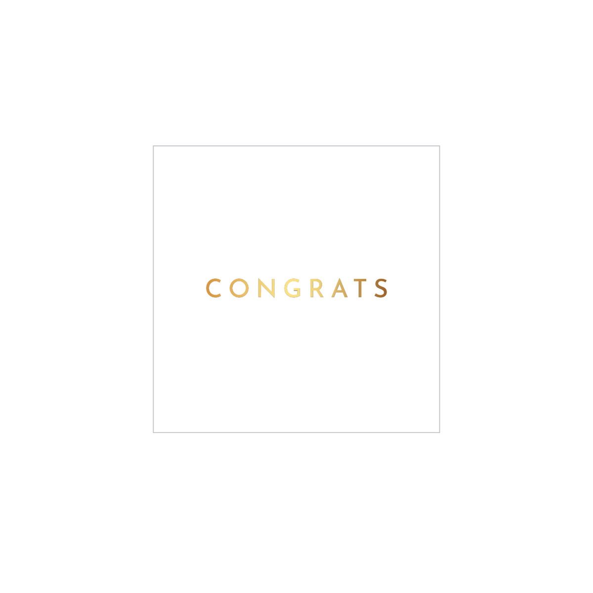 White & Gold Congrats Cocktail Napkins (Set of 20)