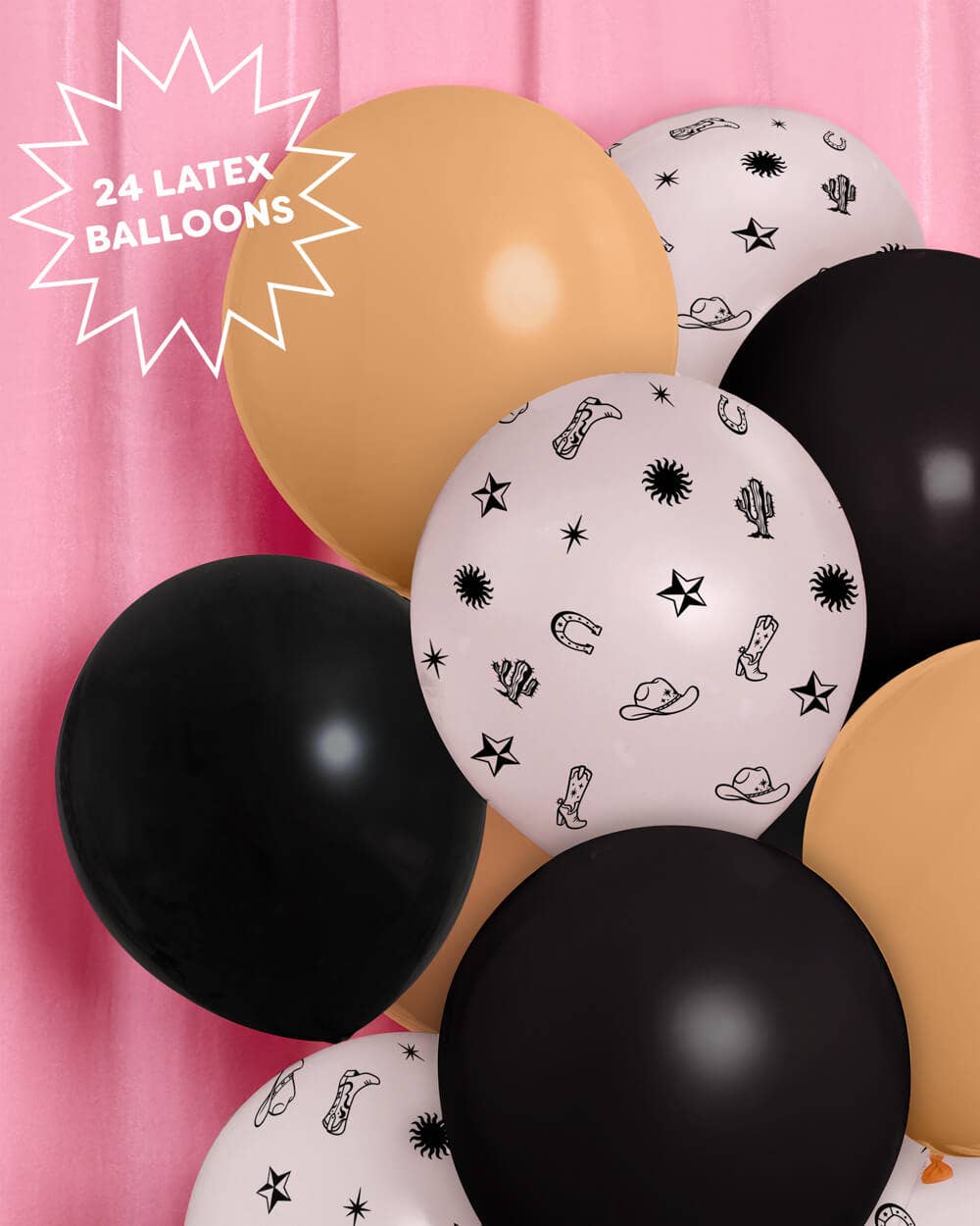 Texas Hold 'Em Balloons - western, rodeo, birthday party